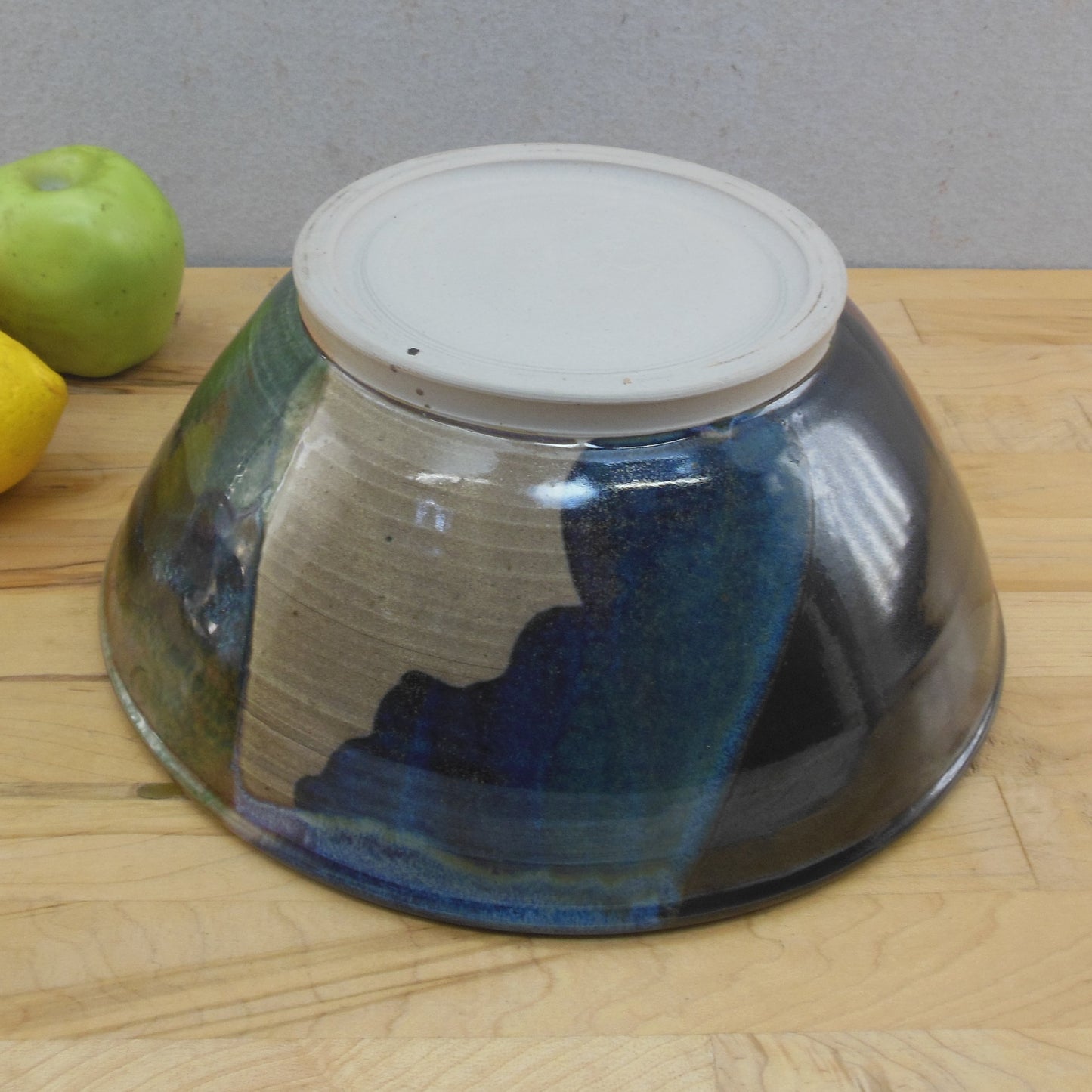 Signed Marie '05 Large Multi-color Pottery Bowl 11.25" vintage