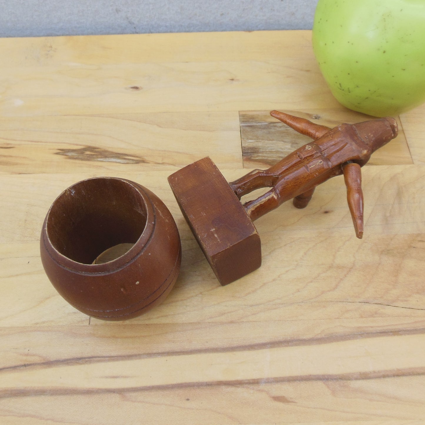 Risque Joke Wood Naughty Naked Man In A Barrel Gag Vintage Used