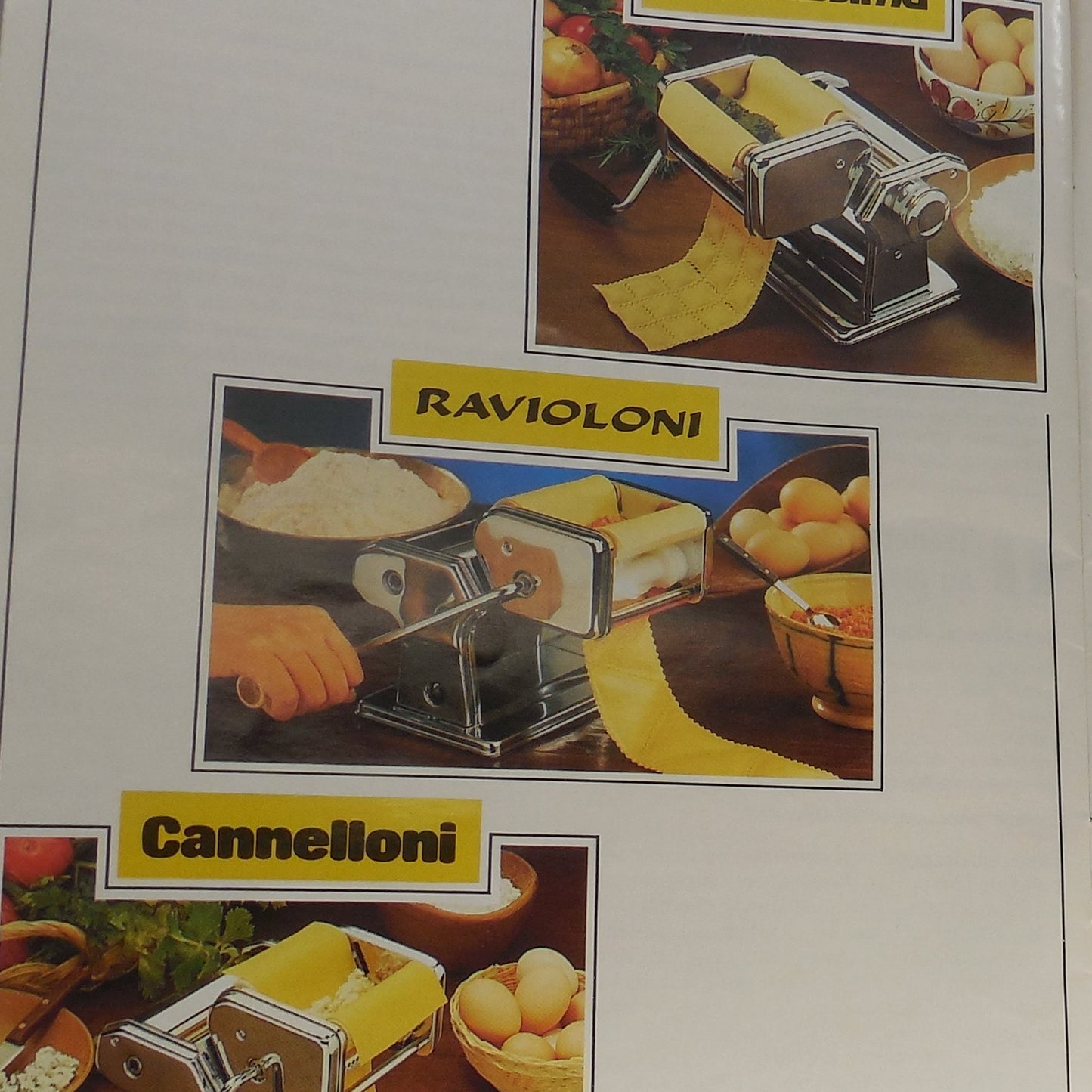 Marcato Italy Atlas 150 Deluxe Pasta Machine Maker NOB & Ravioloni Attachment