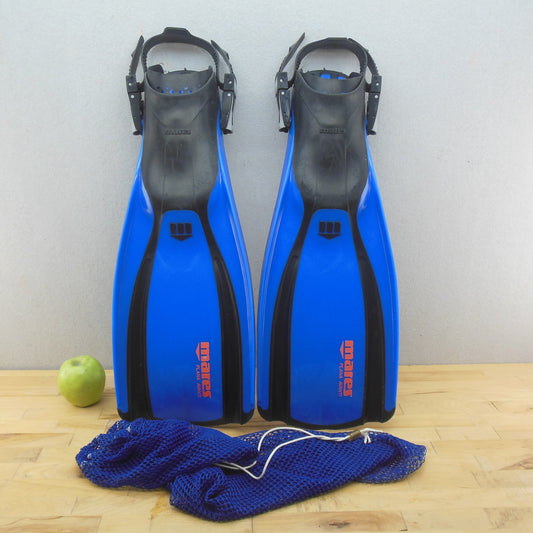 Mares Italy Plana Avanti Dive Swim Fins Blue Regular Size Open Heel