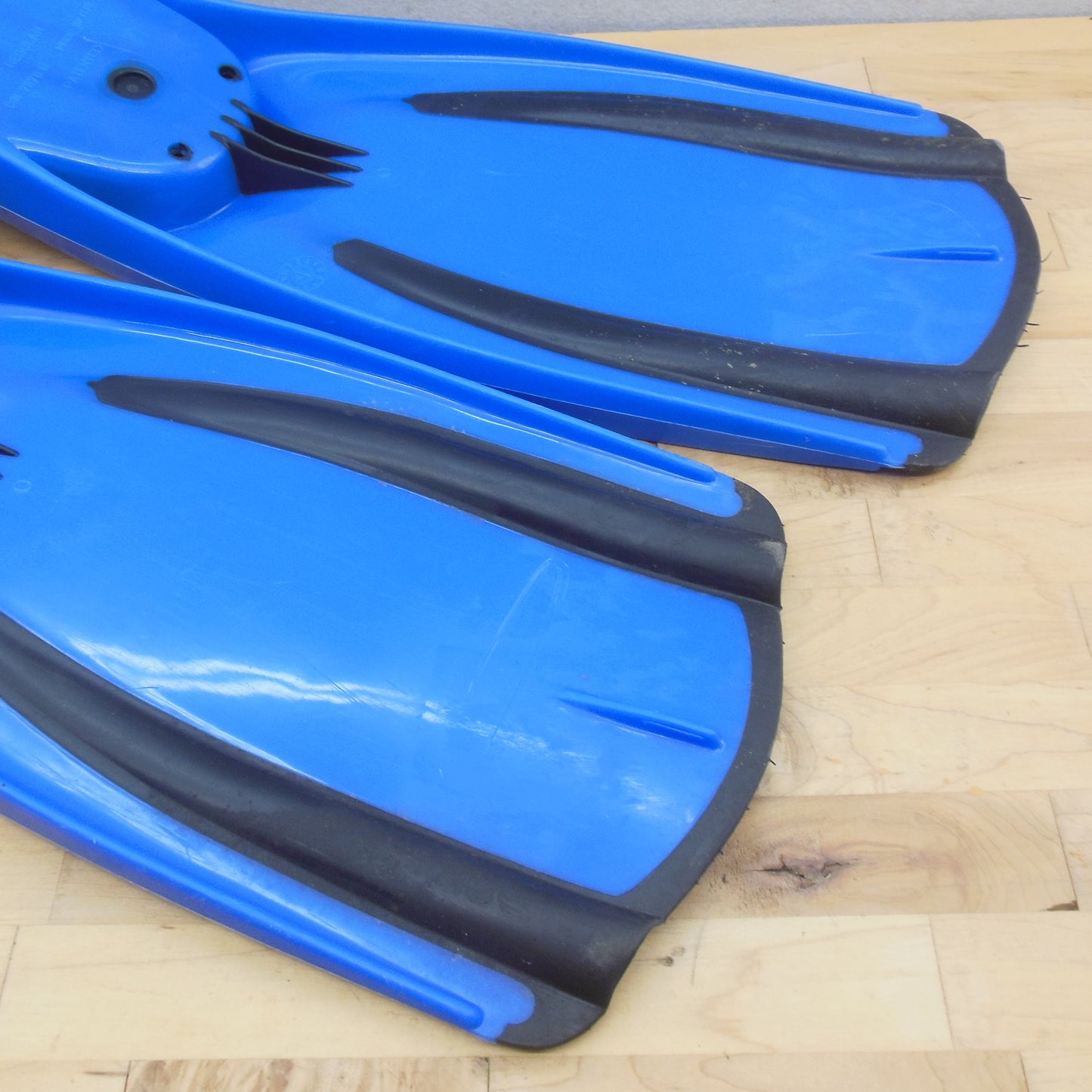 Mares Italy Plana Avanti Dive Swim Fins Blue Regular Size Open Heel Vintage