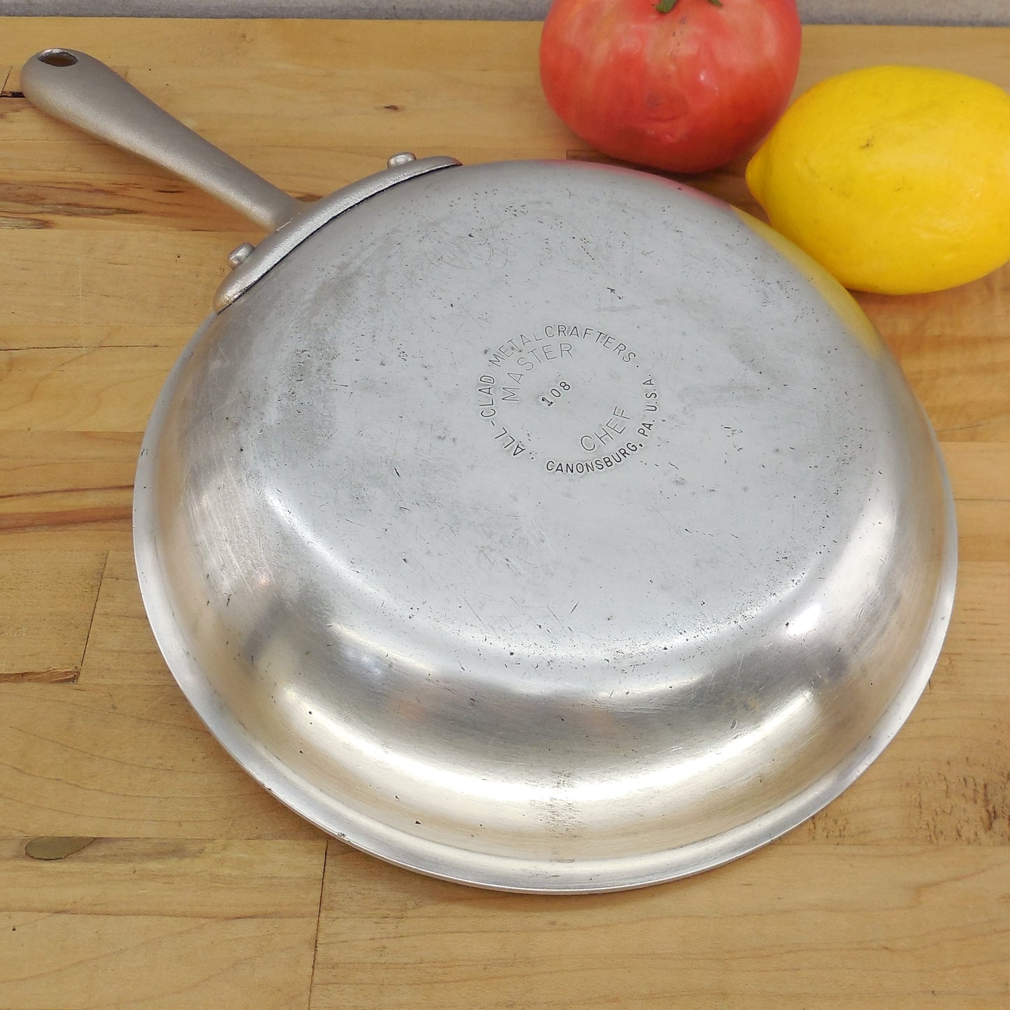 All-Clad Metalcrafters USA 108 Master Chef 8" Stainless Fry Pan Skillet Used