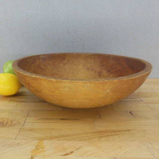 Munising Signed Maple Wood Dough Bowl 13-1/2"