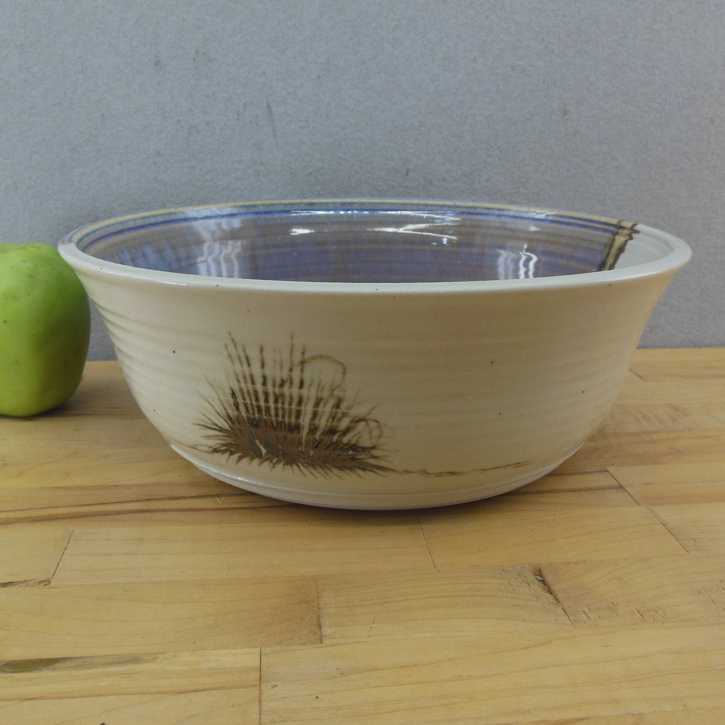 O'Clay 1991 Studio Pottery Bowl New Mexico Desert Mountain Landscape 10"