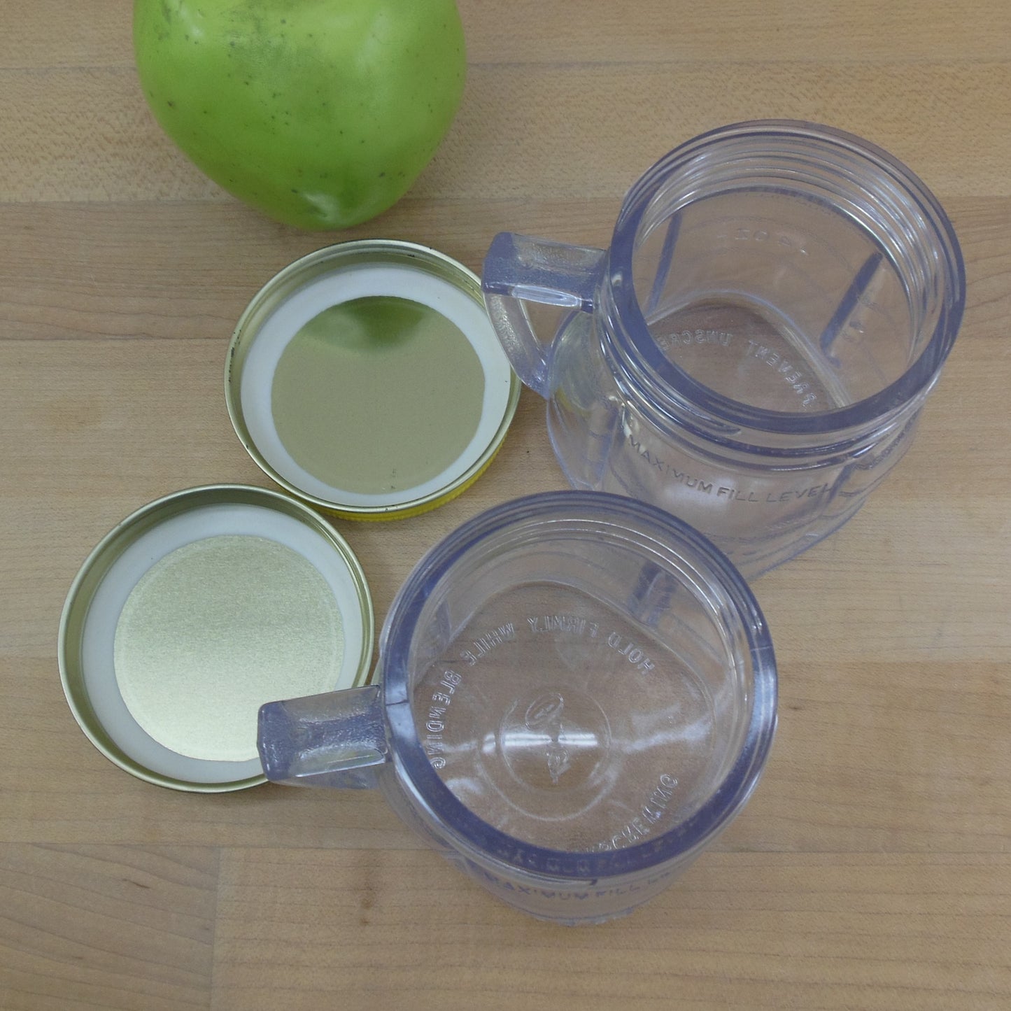 Oster Osterizer Blender Mini-Blend Container Pair used