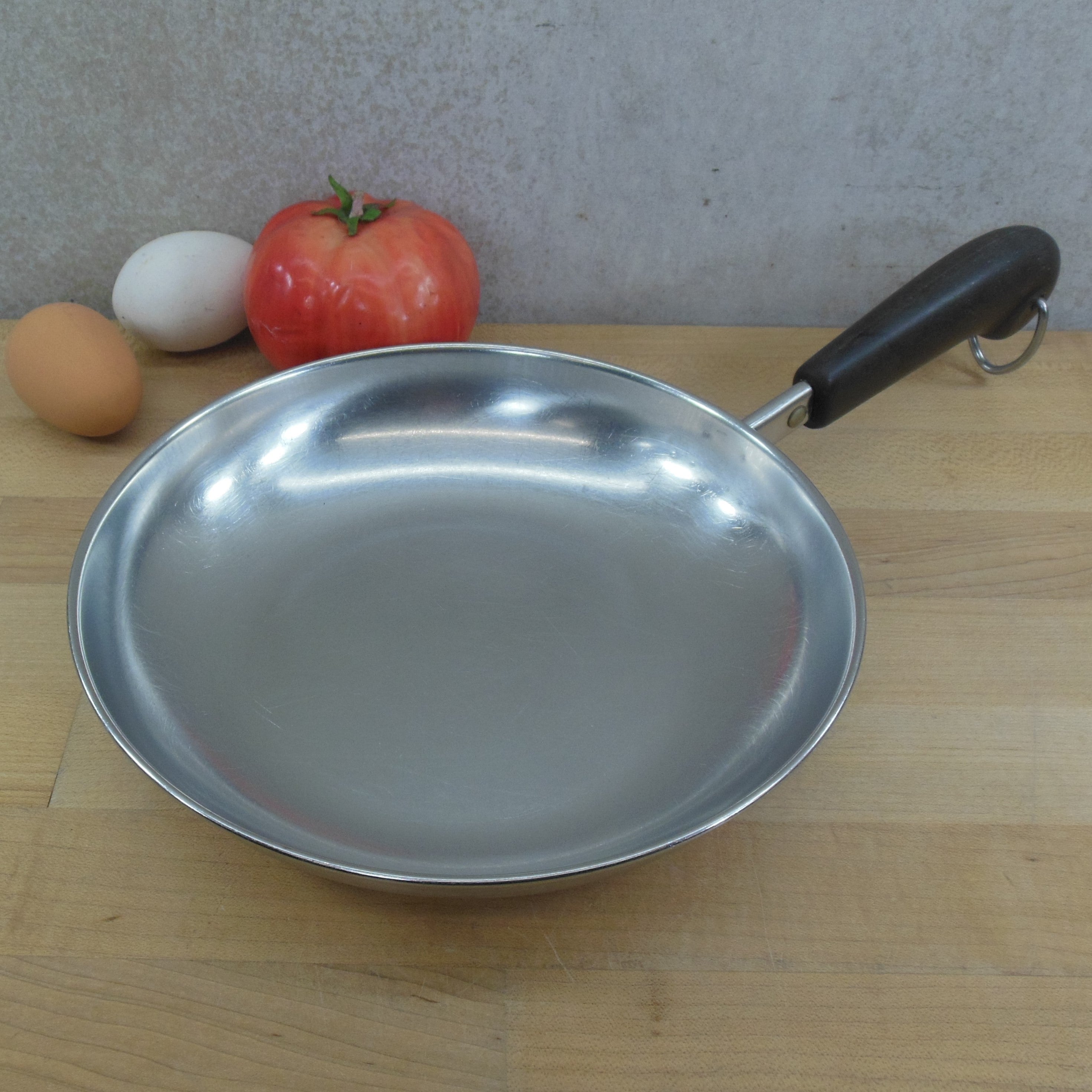 Vintage Set of 3 Aluminum Clad Farberware Stainless Steel Pots 