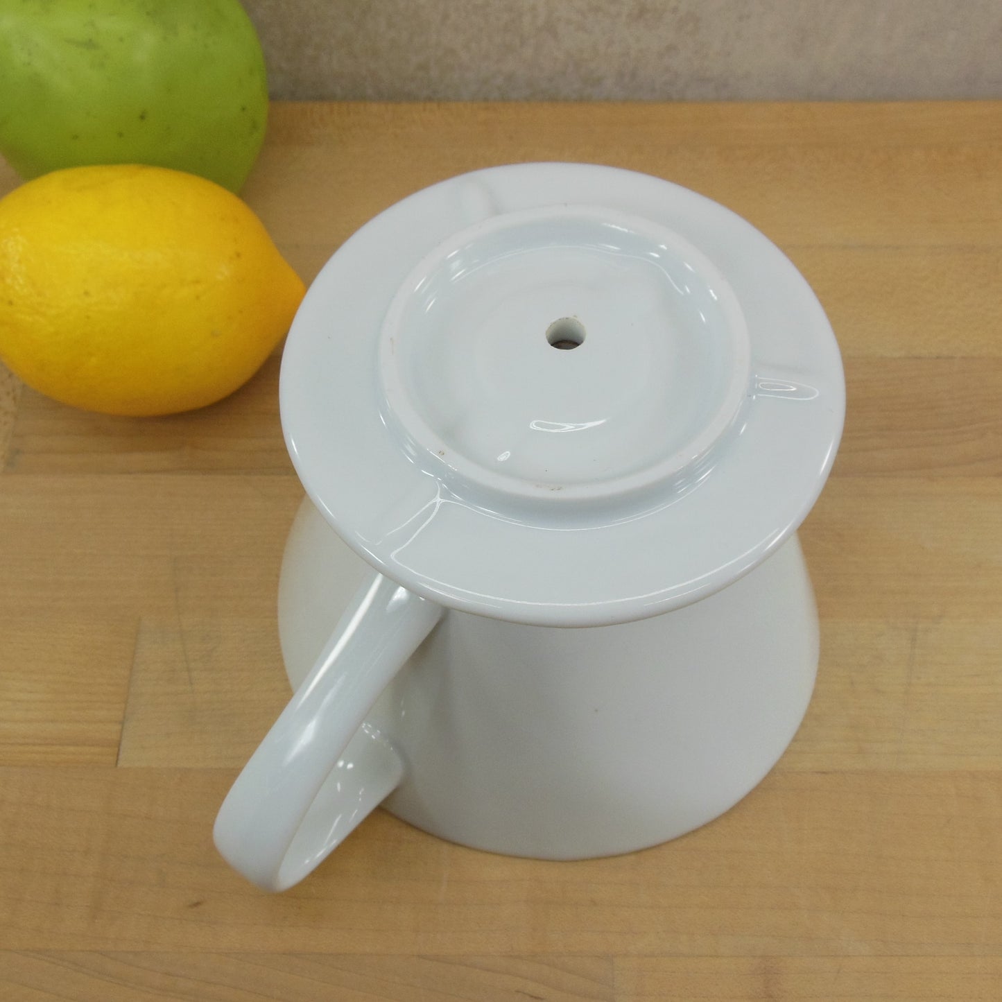Unbranded White Porcelain Pour Over Coffee Maker Cone #4