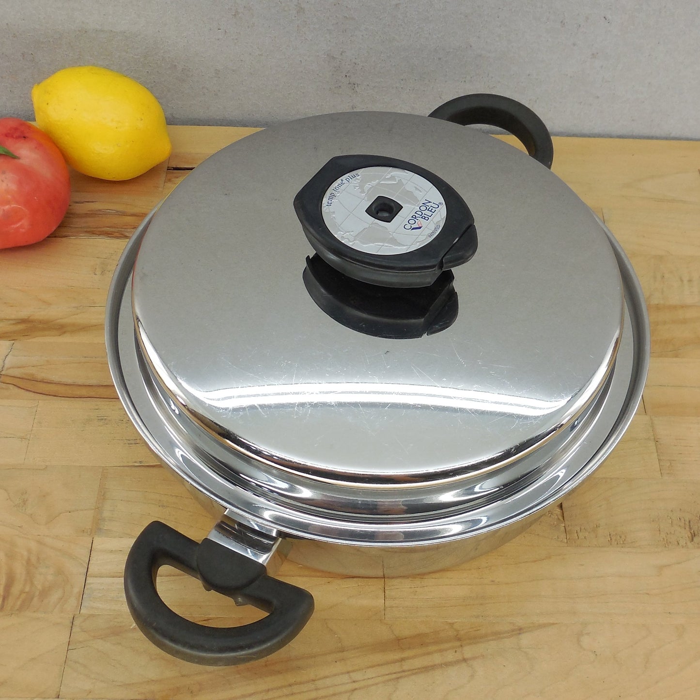 Cordon Bleu USA 7 Ply T304 Stainless 3 Qt. 10" Saute Pan & Lid Vintage