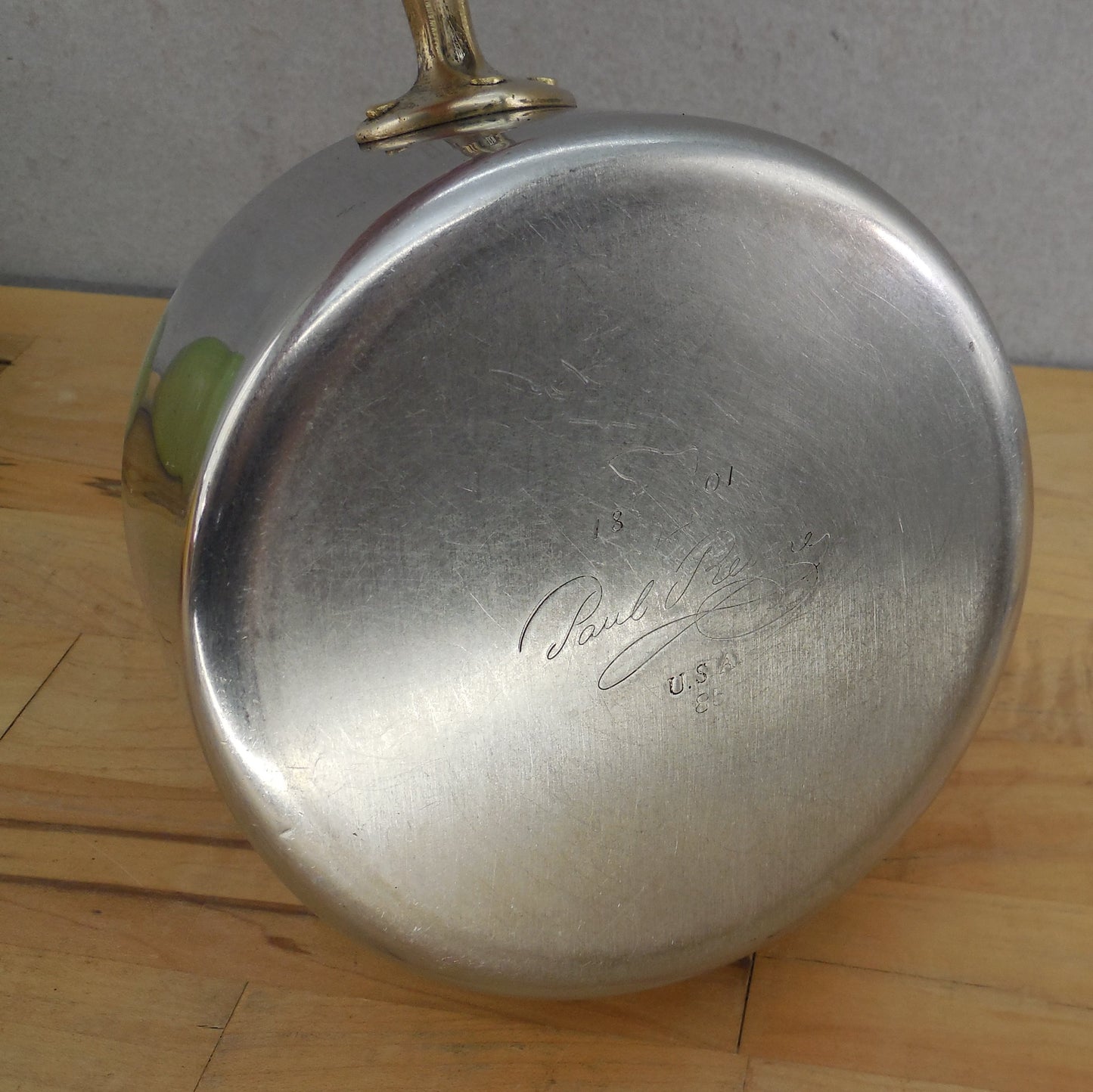 Revere Ware Limited Edition 1 Quart Open Saucepan Stainless Copper Core Brass used