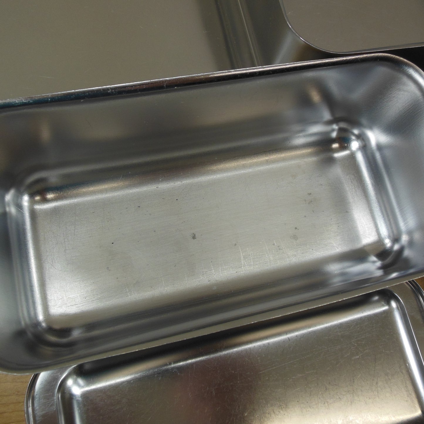 Revere Ware Stainless 3 Set Refrigerator Dishes Storage Containers used
