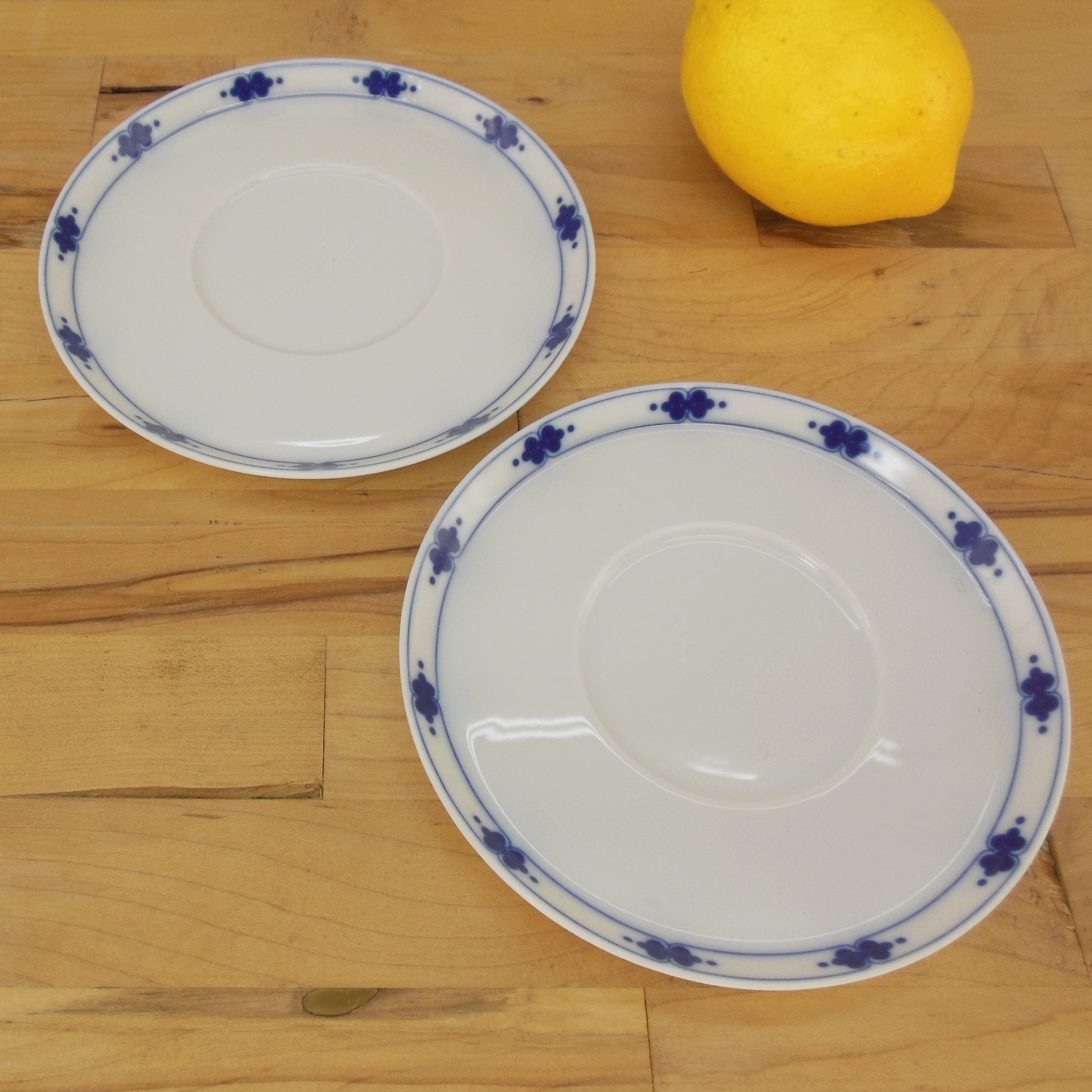 Rosenthal Studio Line Tapio Wirkkala Corinth - 2 Cream Soup Saucers 5-7/8" Vintage