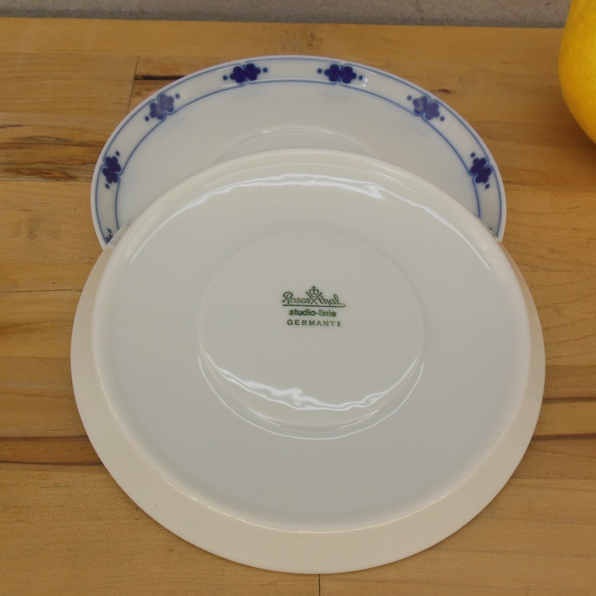 Rosenthal Studio Line Tapio Wirkkala Corinth - 2 Cream Soup Saucers 5-7/8" used