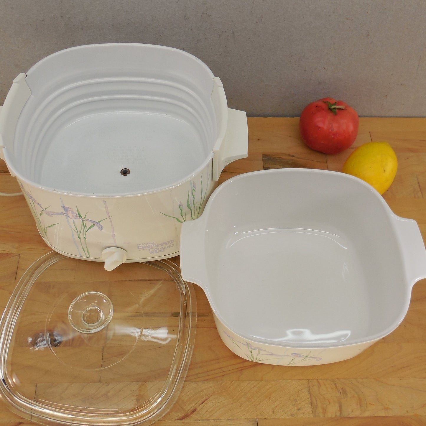 Corning Ware Shadow Iris Rival Crock-Pot Slow Cooker 3 Quart #3753