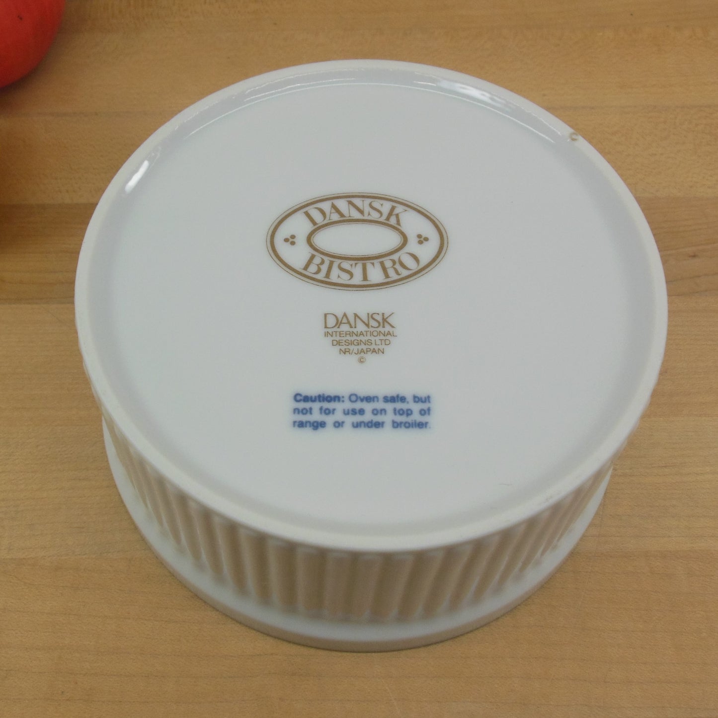 Dansk Bistro Japan Maribo Souffle Dish 6" Unused bottom view