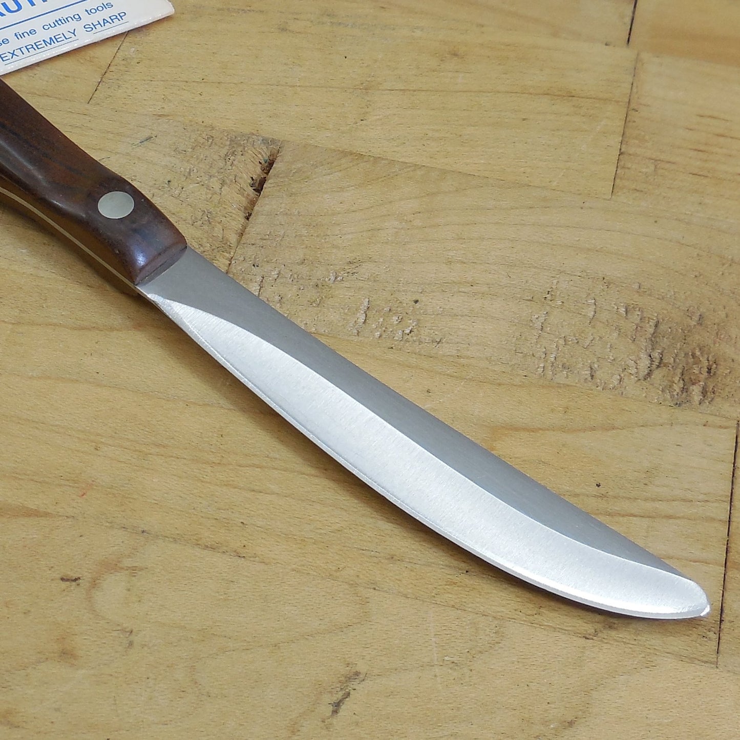 Cutco USA 59 Stainless Table Steak Knife Classic Brown Handle EUC