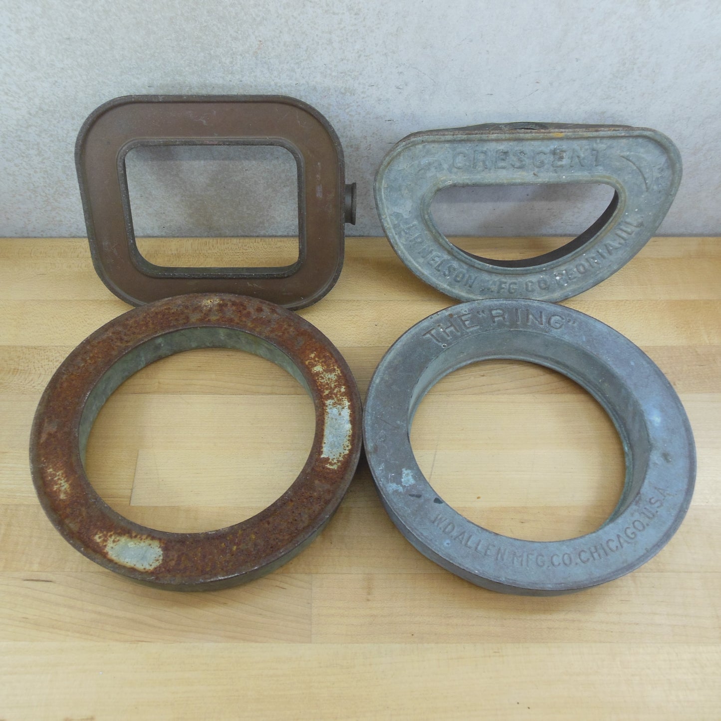 Vintage Hollow Lawn Sprinkler 4 Lot - Nelson Crescent Allen Ring Brass Galvanized