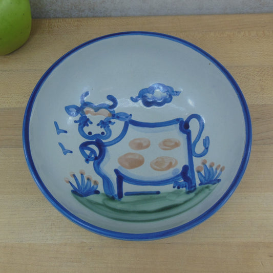 M.A. Hadley Pottery Soup Bowl Country Cow