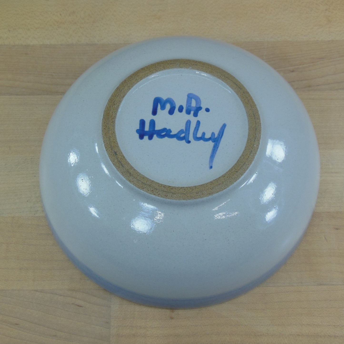 M.A. Hadley Pottery Soup Bowl Country Cow used