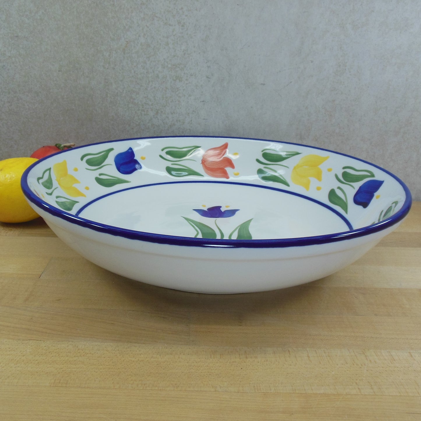 Dansk Tulip Dinnerware Large Past Serving Bowl 12.75" Unused vintage