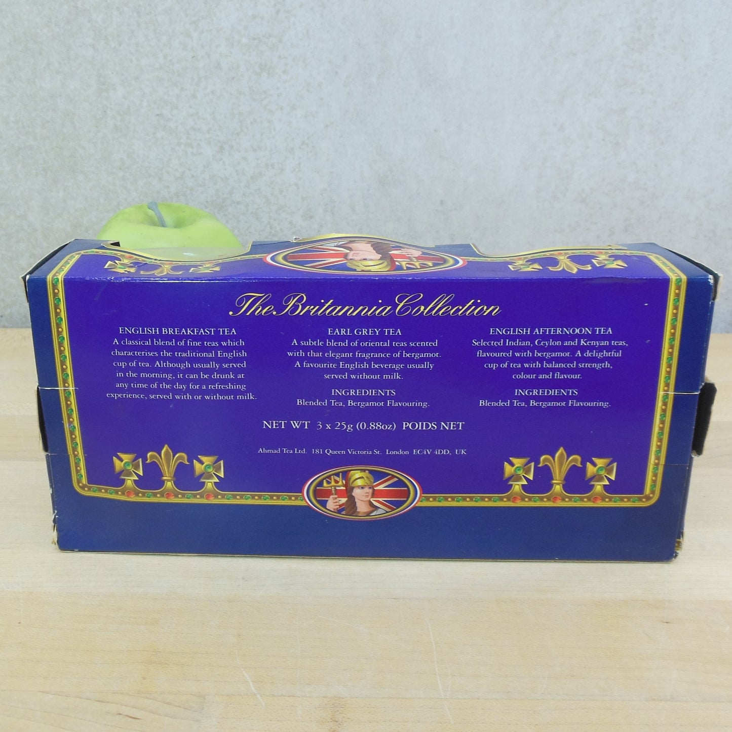 Ahmad Tea 1999 The Britannia Collection Boxed 3 Tin Set Vintage