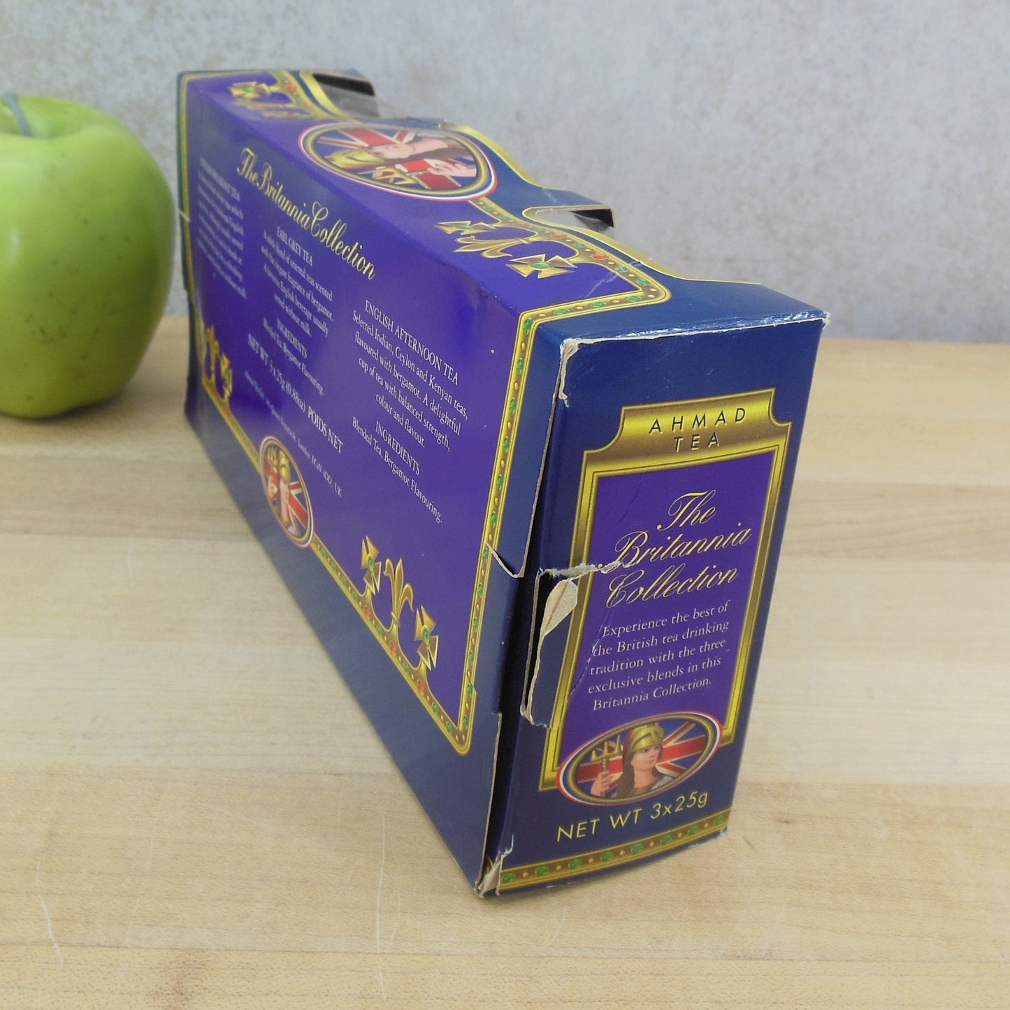 Ahmad Tea 1999 The Britannia Collection Boxed 3 Tin Set England