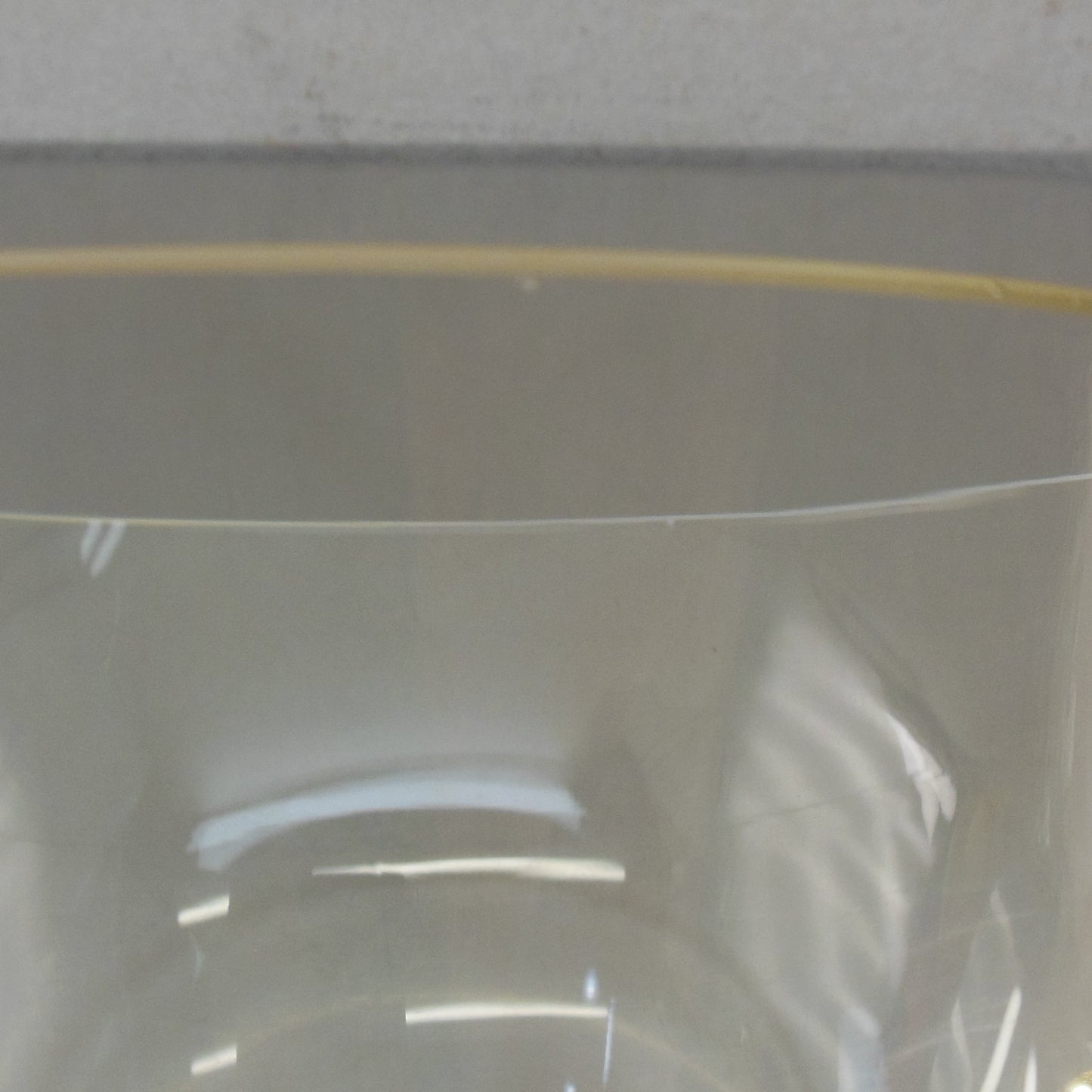 Tiffany Co. 1970's Yellow Tint Glass Ice Bucket Champagne Cooler Scroll Handles Chip