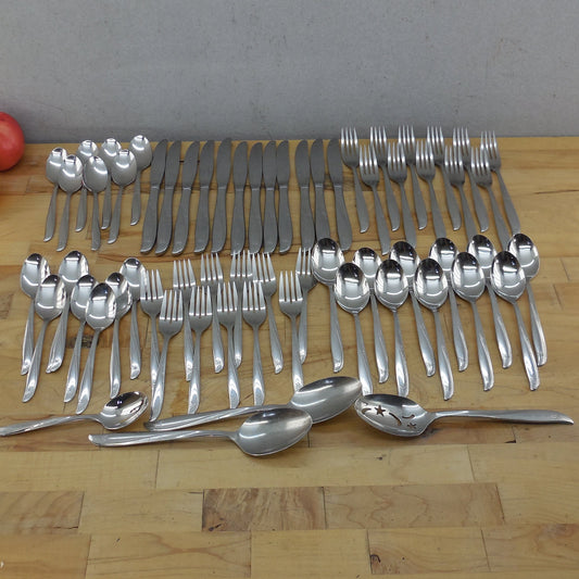 Oneida Community Twin Star Stainless Flatware Set Service for 11 Plus