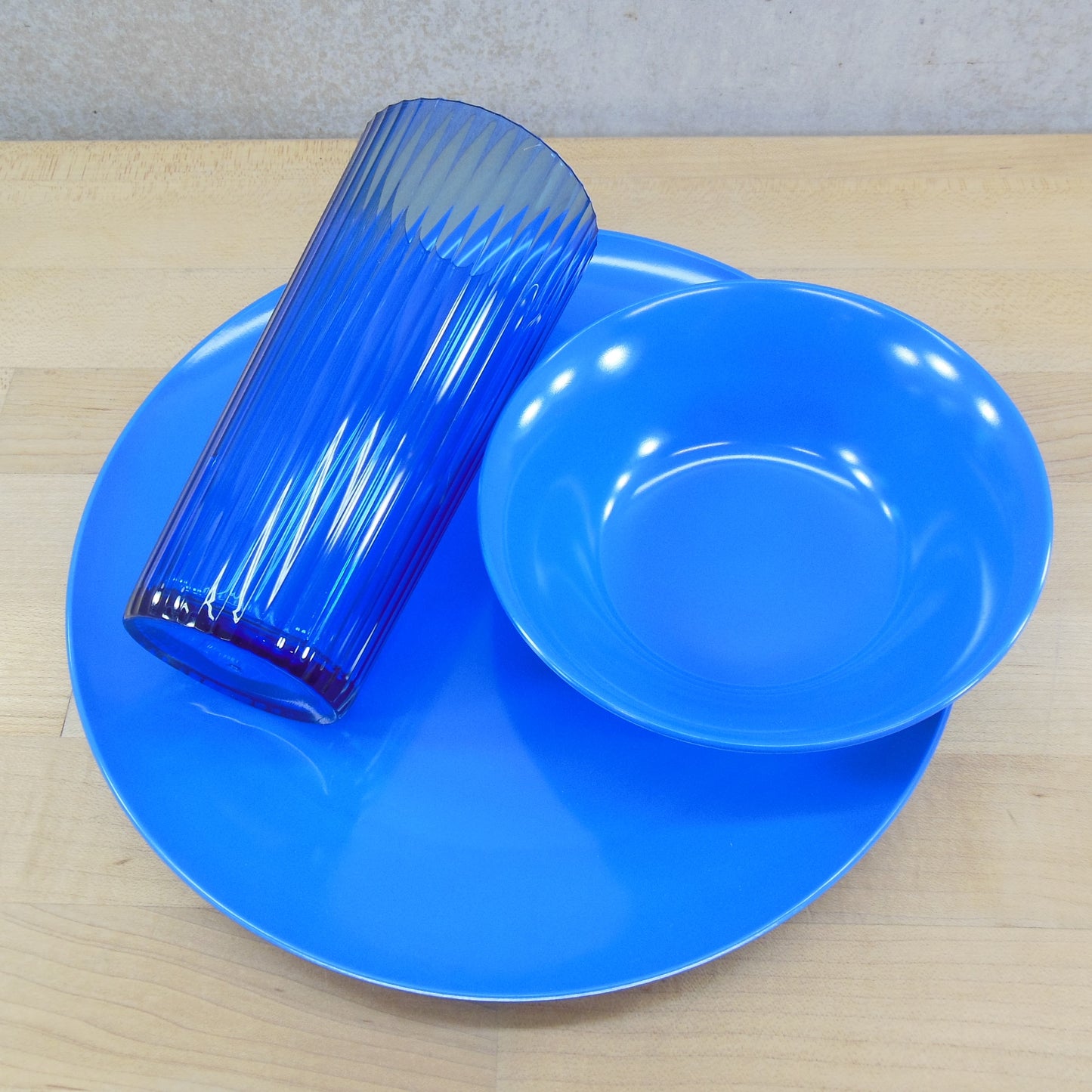 Texas Ware PMC Patio Picnic Pack NOS Boxed 12 Piece Set Dinnerware plastic