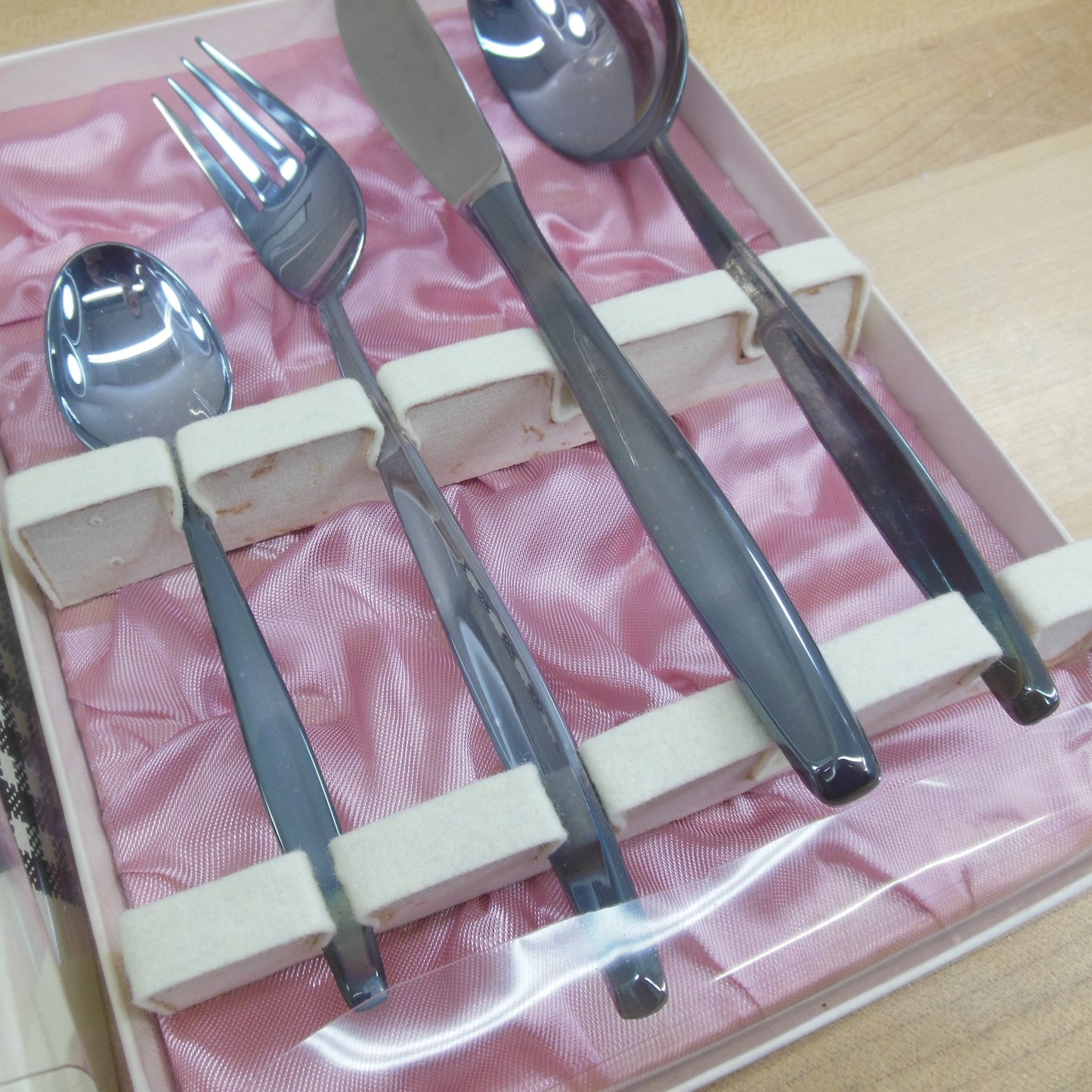 Bremer BSF Silverplate Unknown Pattern 4 Piece Place Setting NOS Boxed vintage