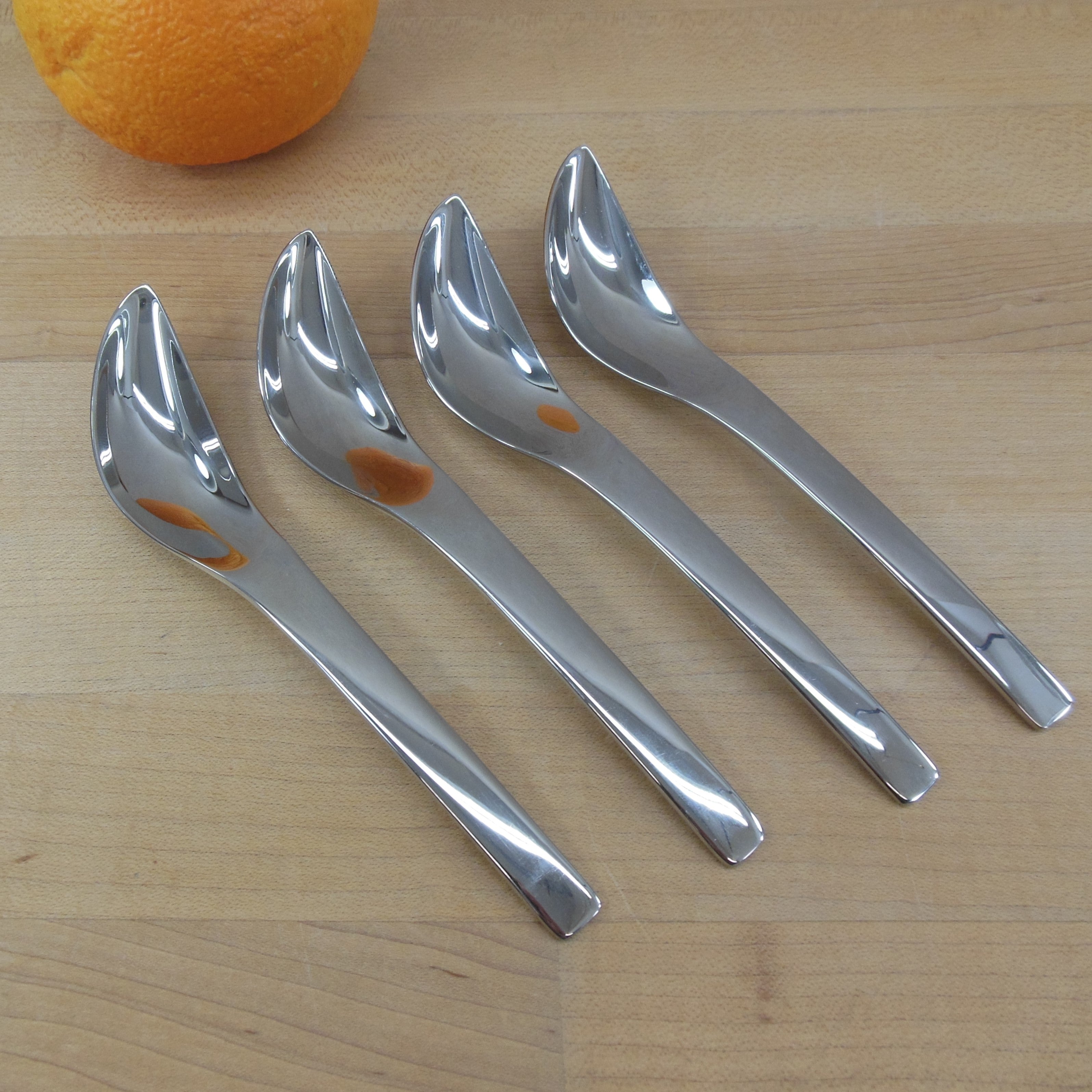 WMF Cromargan Stainless Vela Grapefruit Spoons 4 Set Olde Kitchen