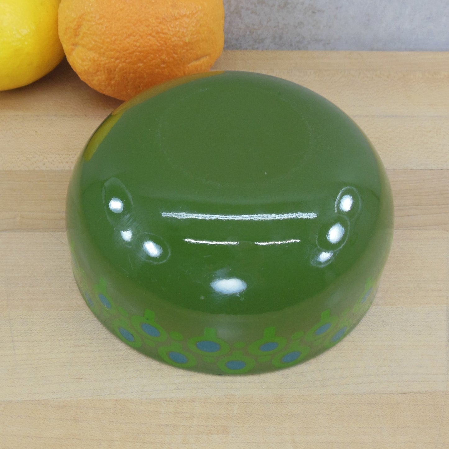 VEFA W. Germany Merrill Ames Lollipop Bowl Green Blue 5.5" used