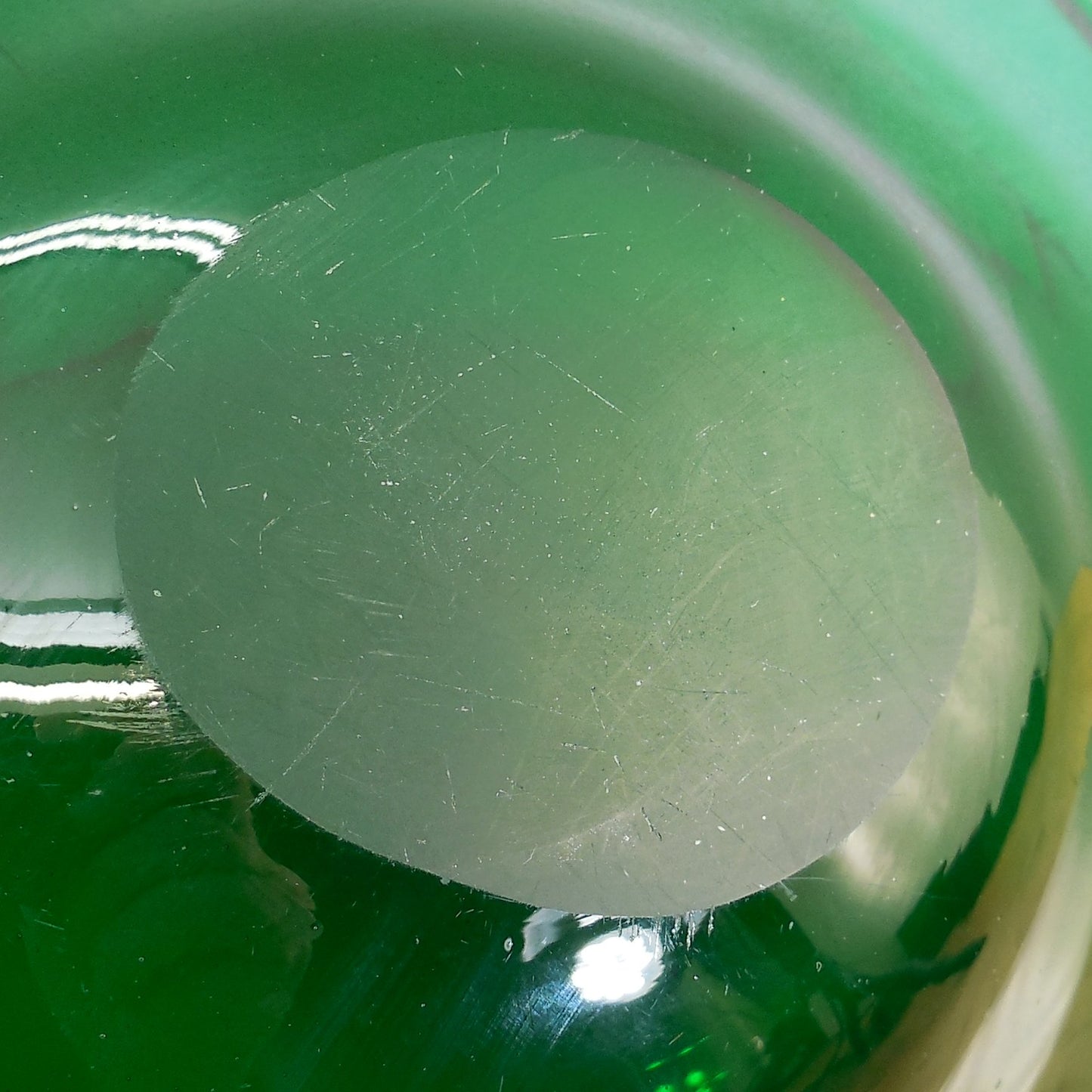 Blenko Glass Emerald Green Asymmetrical Bowl 955-M 12" used