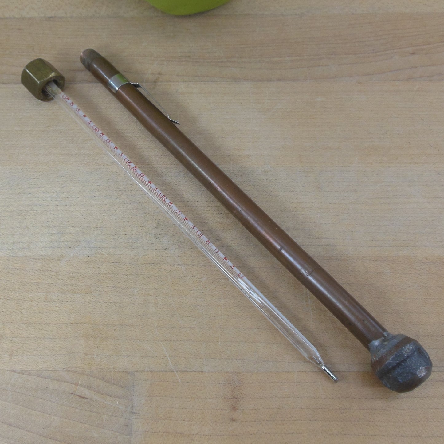 Wesco USA Glass Thermometer 0-50 Celsius Custom Copper Case