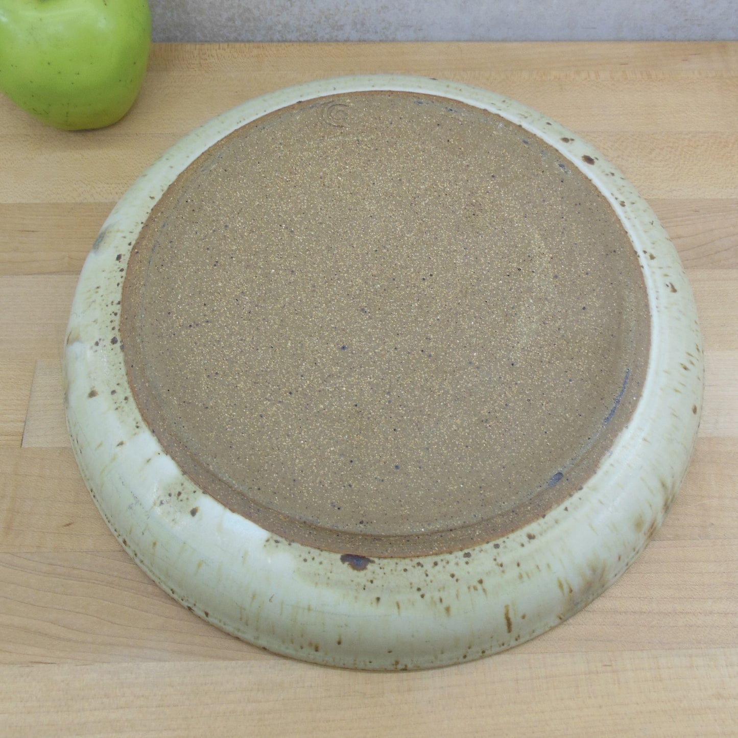 Wagner Stoneware Florida Pottery Chip & Dip Plate Platter Bowl Bottom