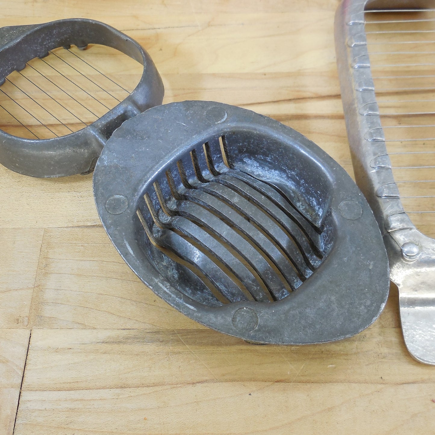 3 Lot Wire Slicers Westmark Butter Presto Egg & French Fry Cutter