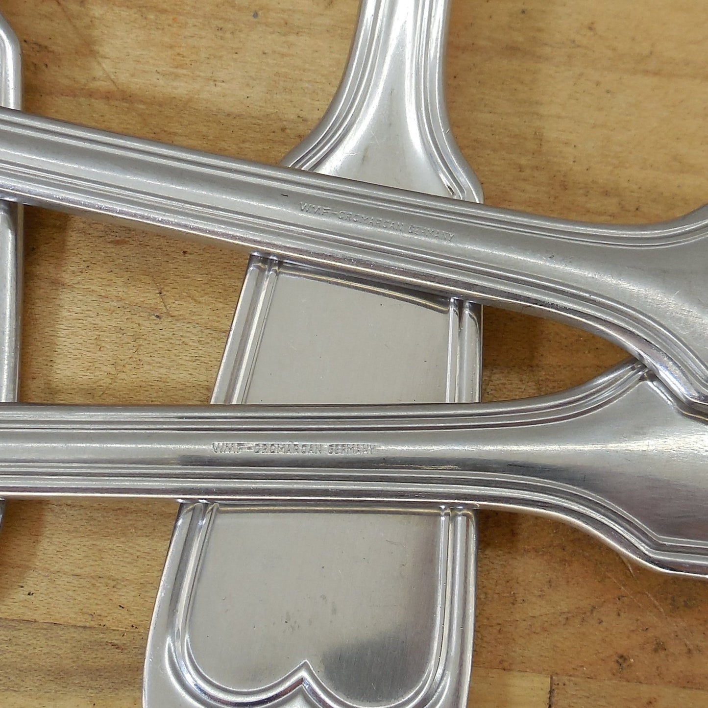 WMF Cromargan Germany Older Murray Hill Salad Server Spoons Cold Meat Fork