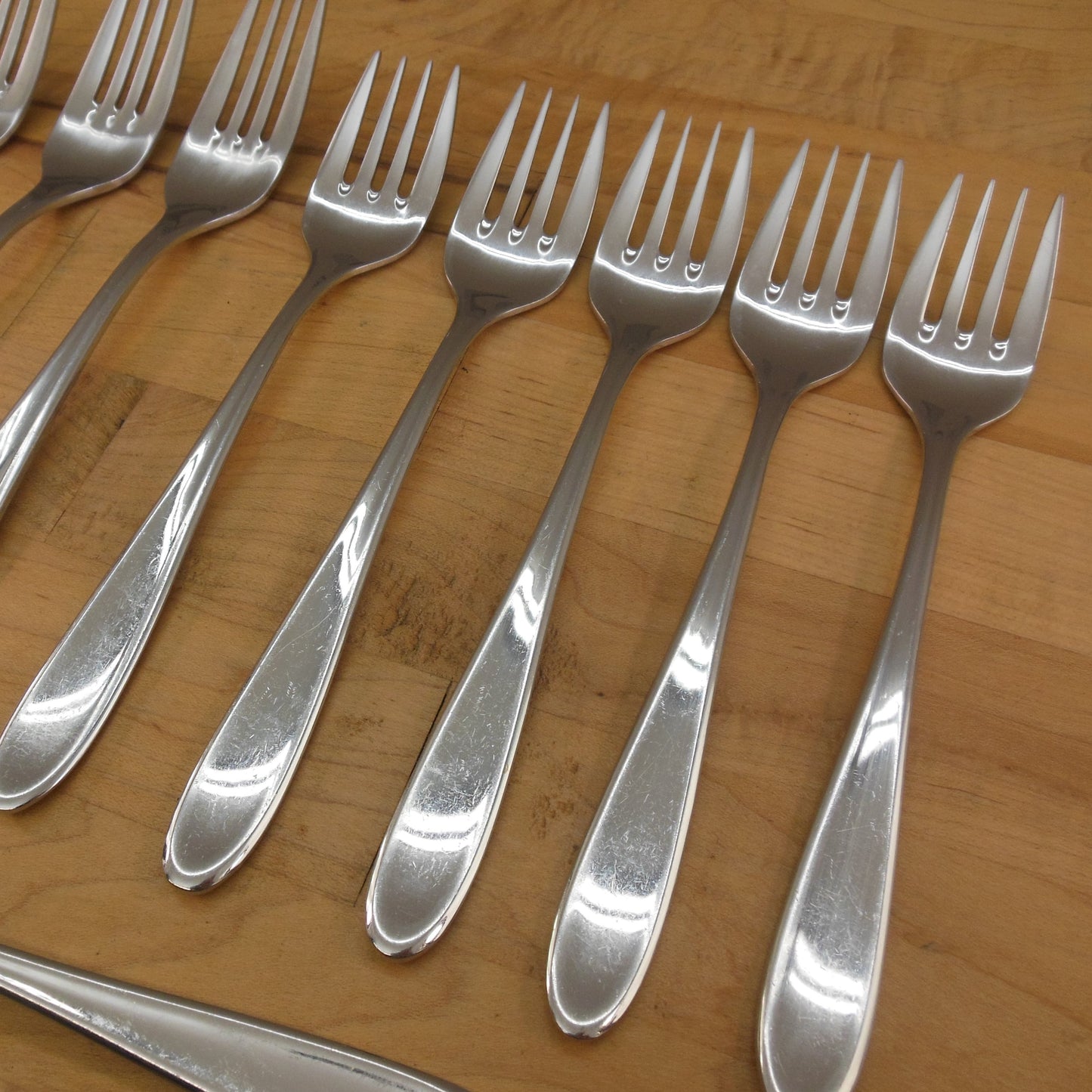 WMF Artisan Korea Cromargan Stainless Flatware 11 Lot Teaspoon Dinner Salad Fork vintage