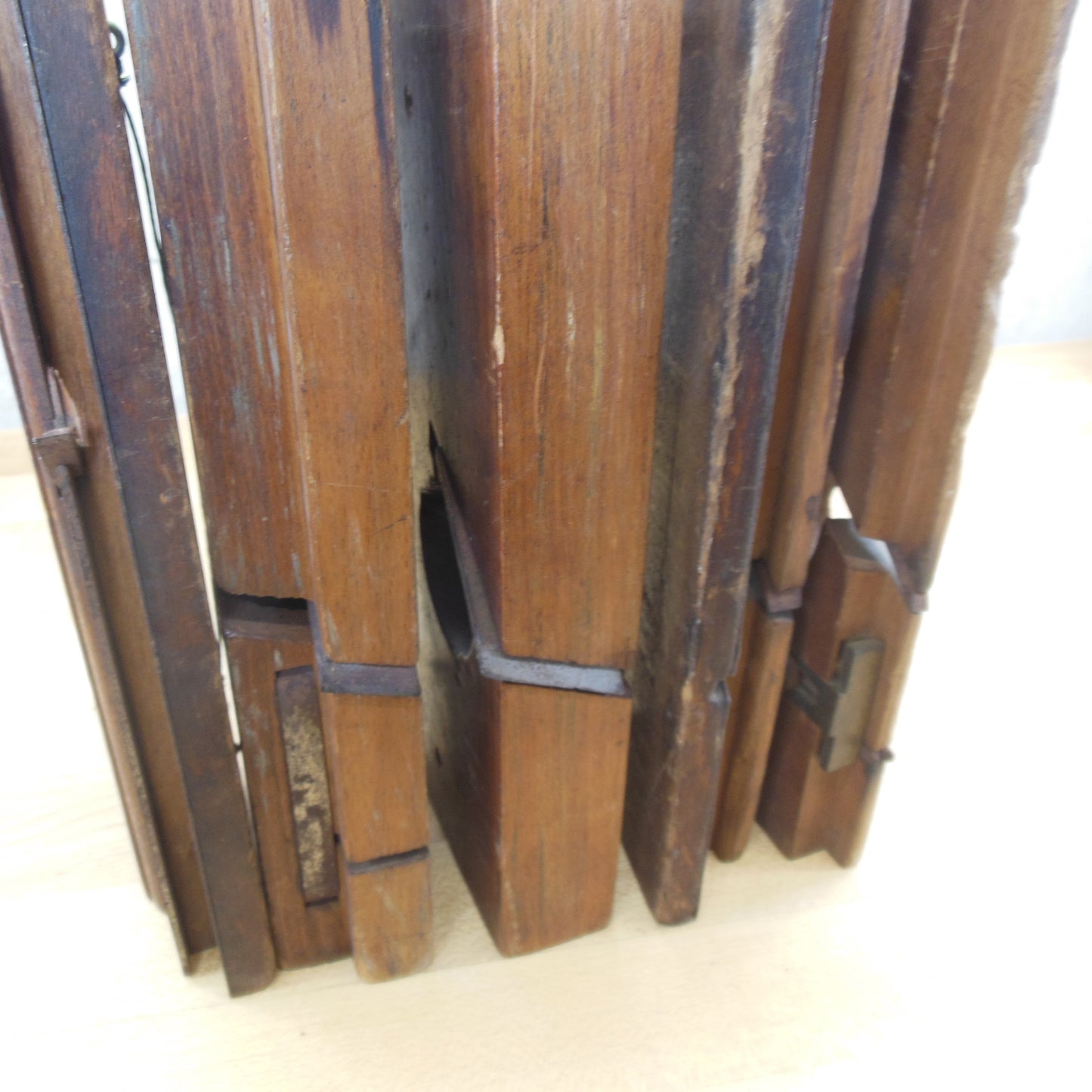 Antique Wood Working Rabbet Molding Planes 5 Lot Wall Decor Blades