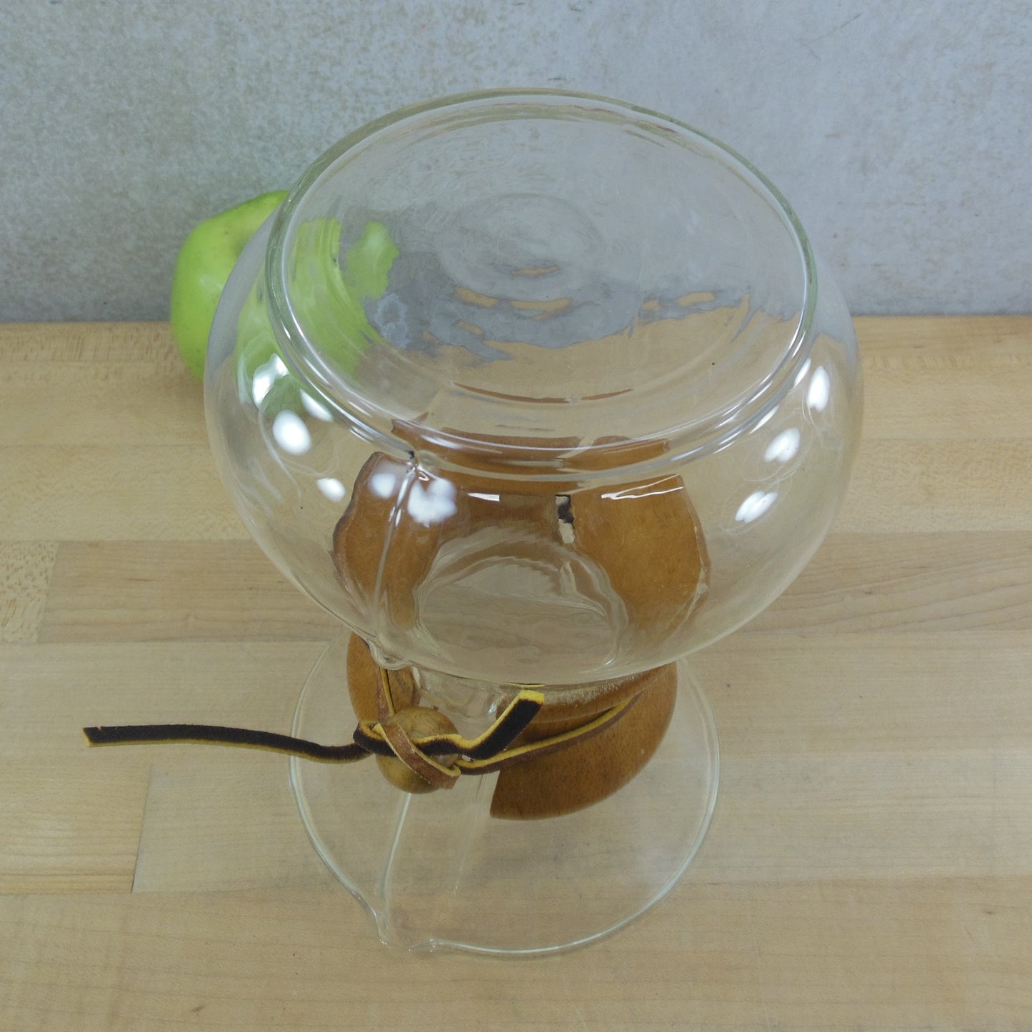 Unbranded Chemex Style Pour Over Glass Coffee Maker 6 Cup used