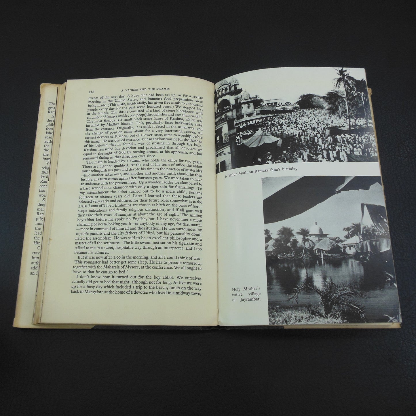 Swami Vidyatmananda John Yale Signed Book - A Yankee and the Swamis 1961 interior