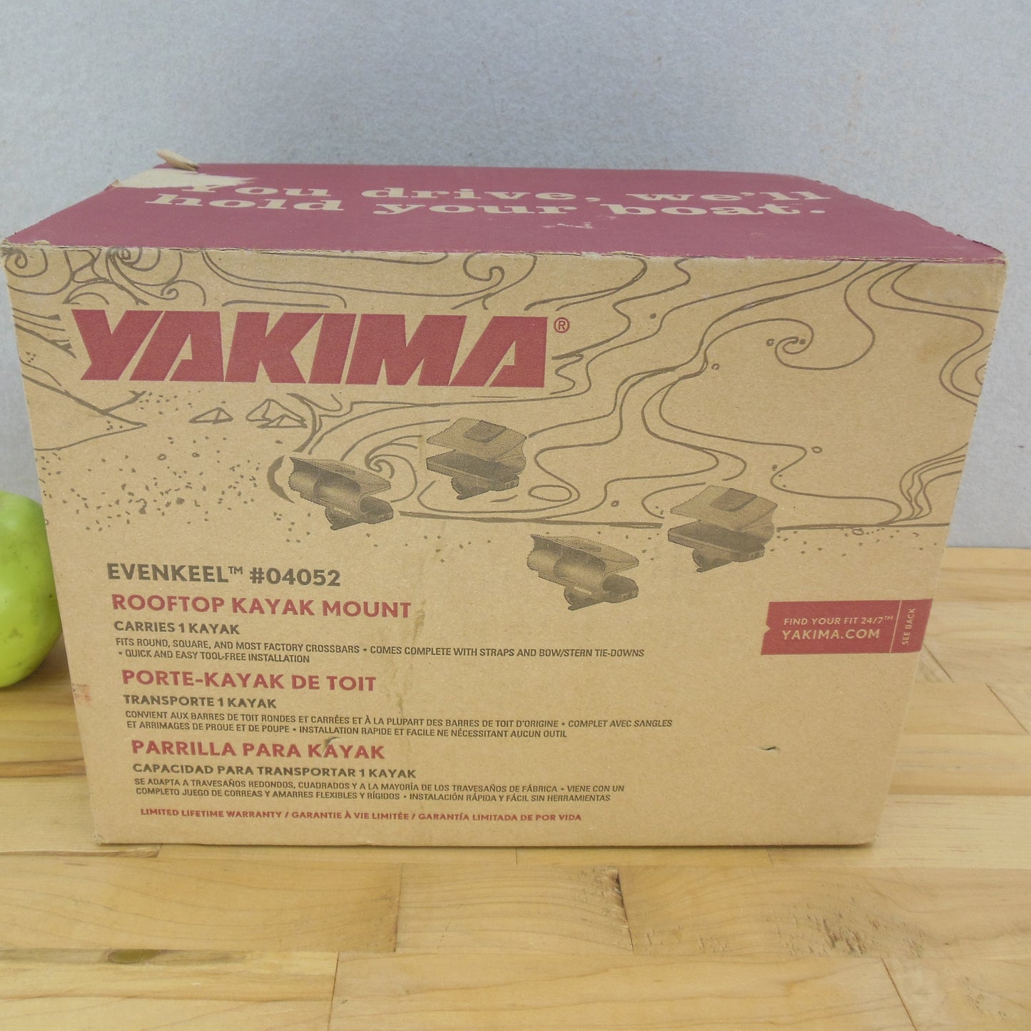 Yakima Evenkeel Rooftop Kayak Mount #04052 NOS new