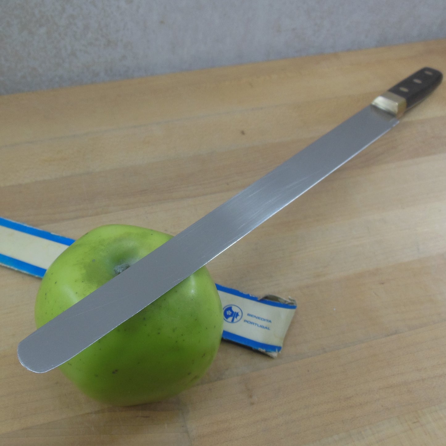 Alfred Zanger Portugal 12" Slicing Carving Stainless Knife BB20 Vintage 1980's