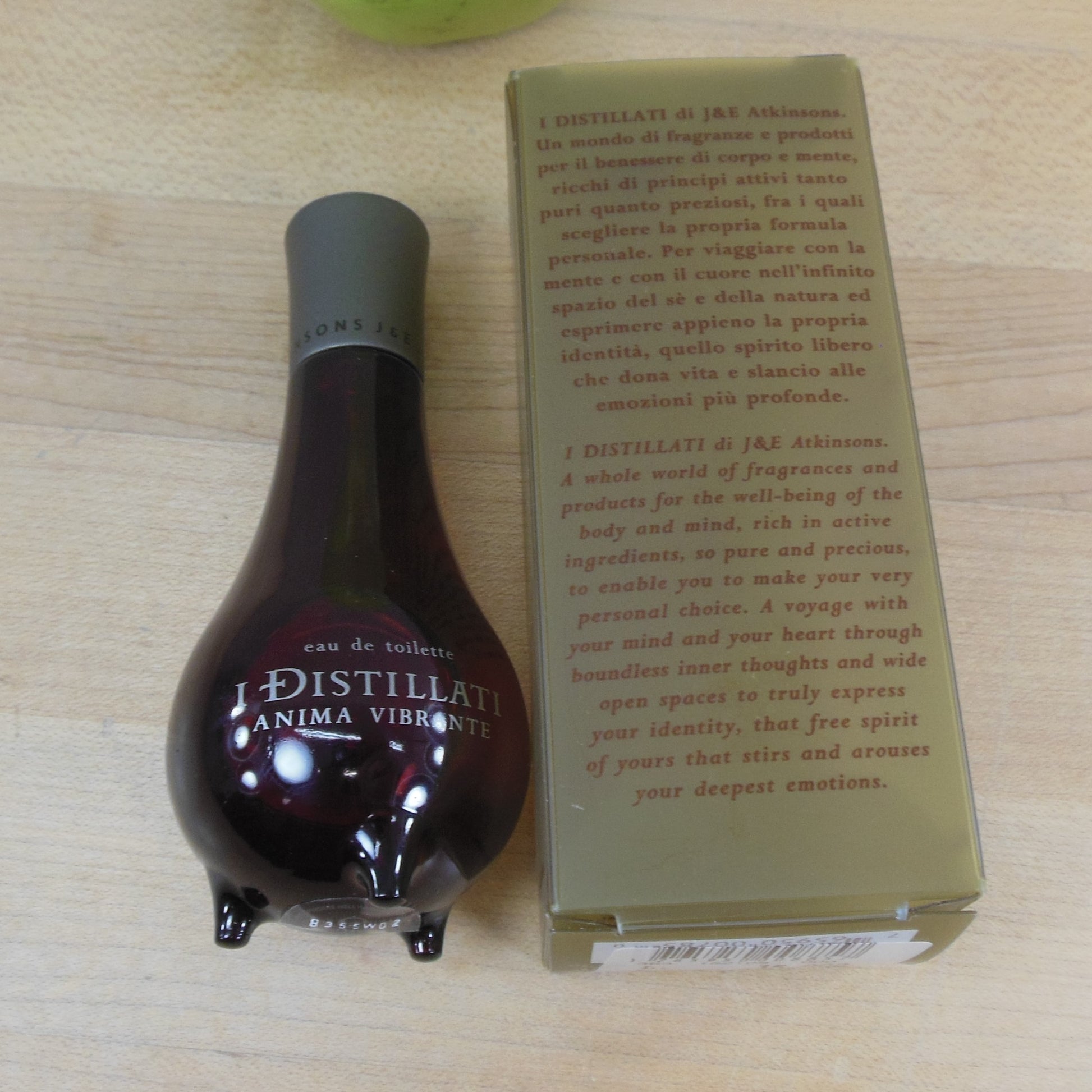 J&E Atkinsons I Distillati Anima Vibrante Vibrant Soul 30 ml 1.0 oz  Cologne For Men New Old Stock