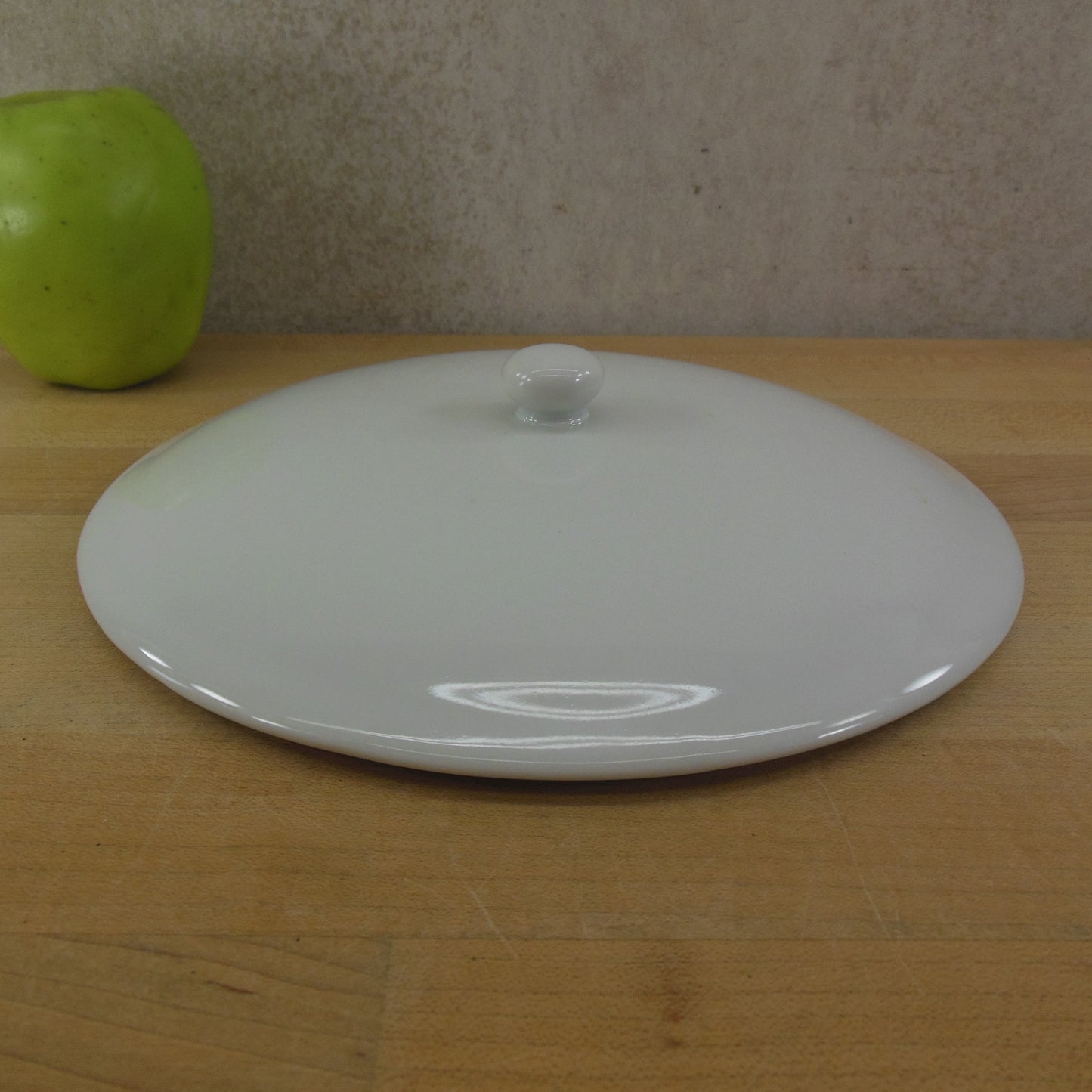 Arzberg Germany Bianco White Round Covered Vegetable Bowl Lid 8" Vintage