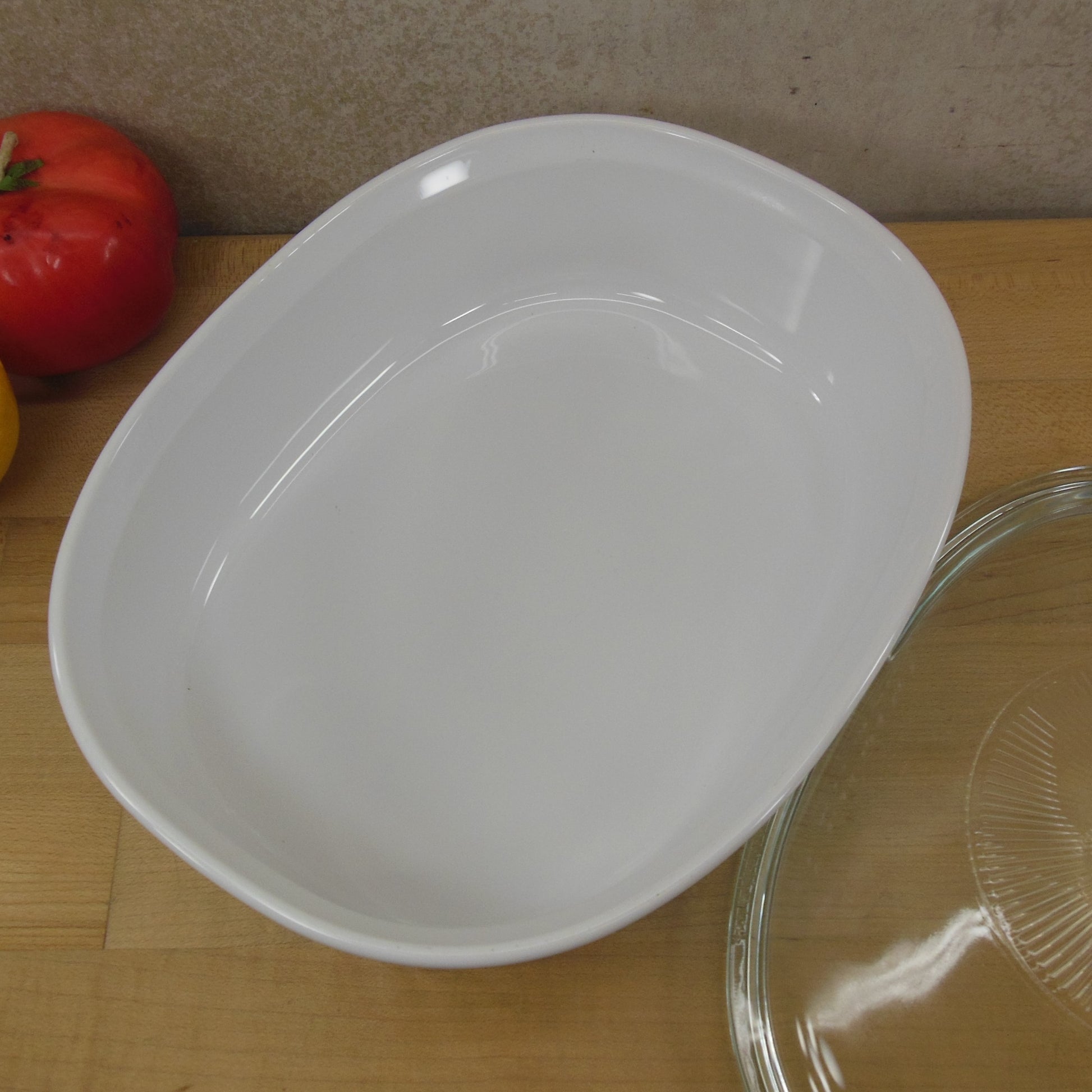 Corning Ware USA F-12-B French White Oval Casserole vintage