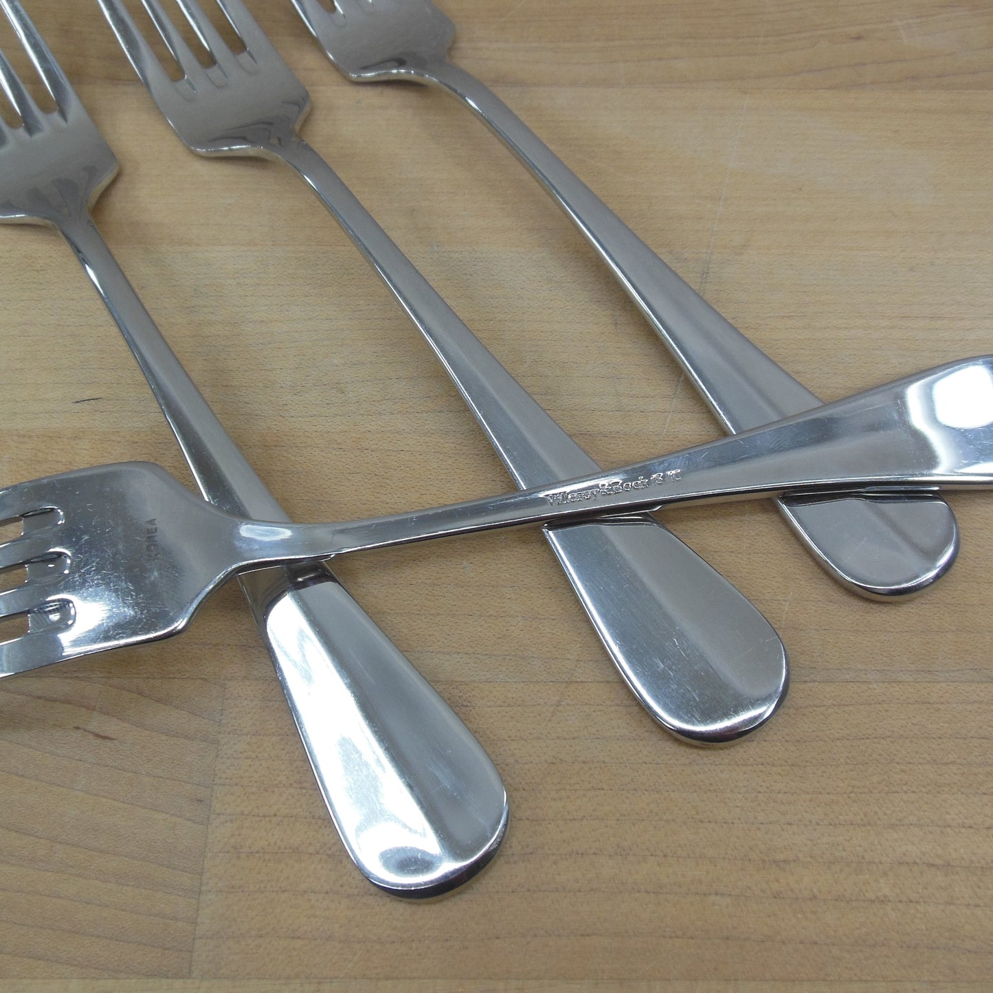 Villeroy & Boch La Coupole Stainless Flatware - 4 Set Dinner Forks used