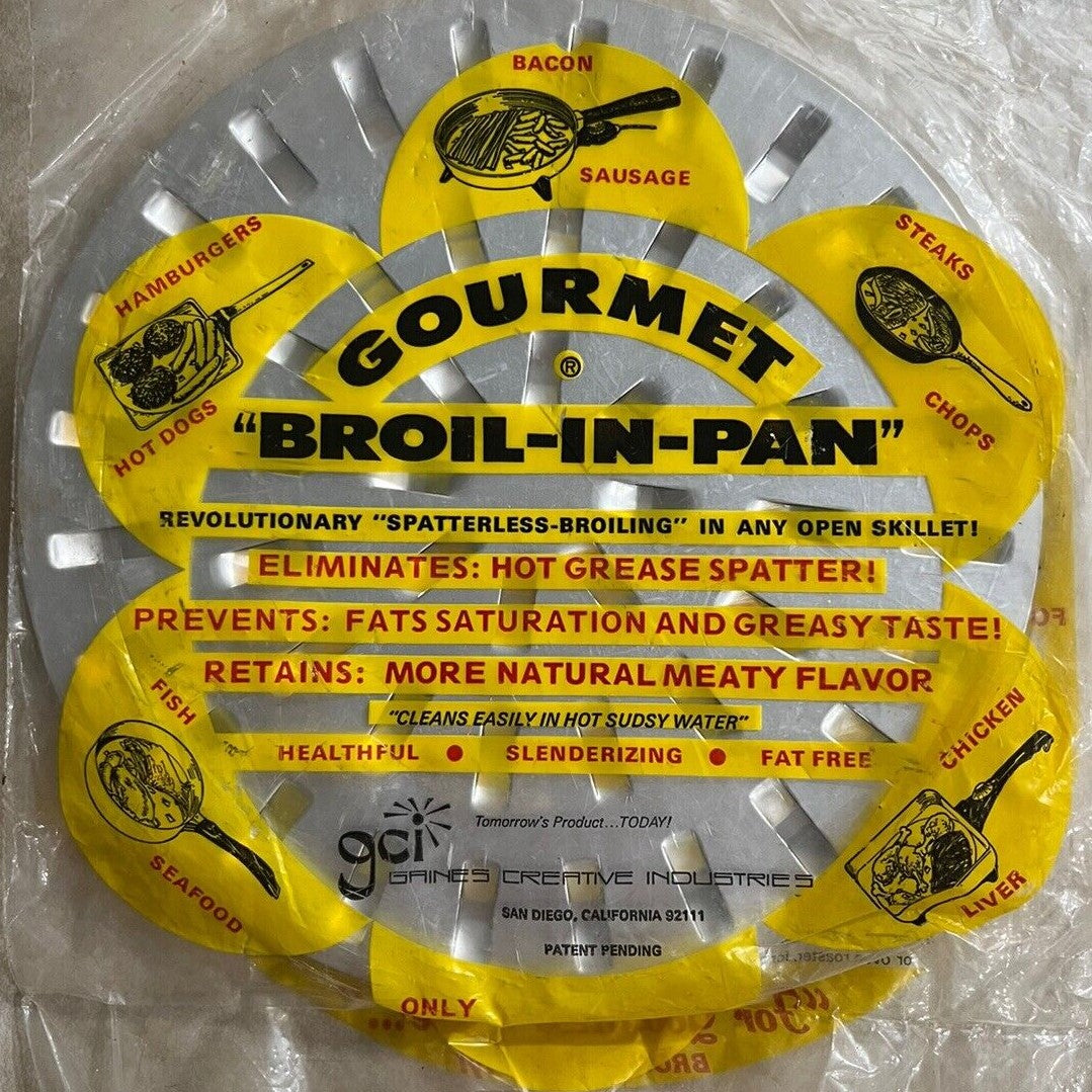 Gaines GCI Gourmet Broil-In-Pan Aluminum Trivet Insert 9" package