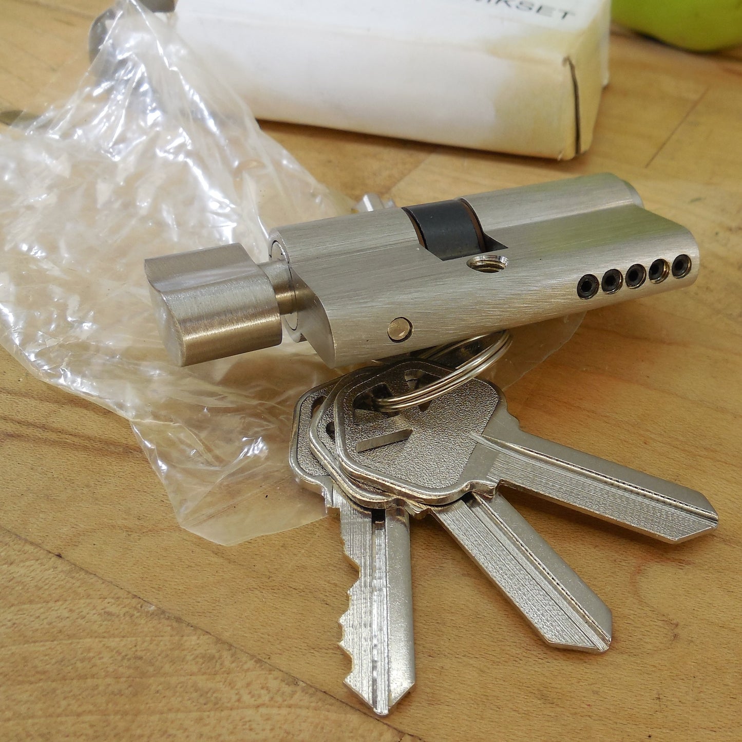 Kwikset Nickel Key Cylinder 34890 for Andersen Storm Doors NOS