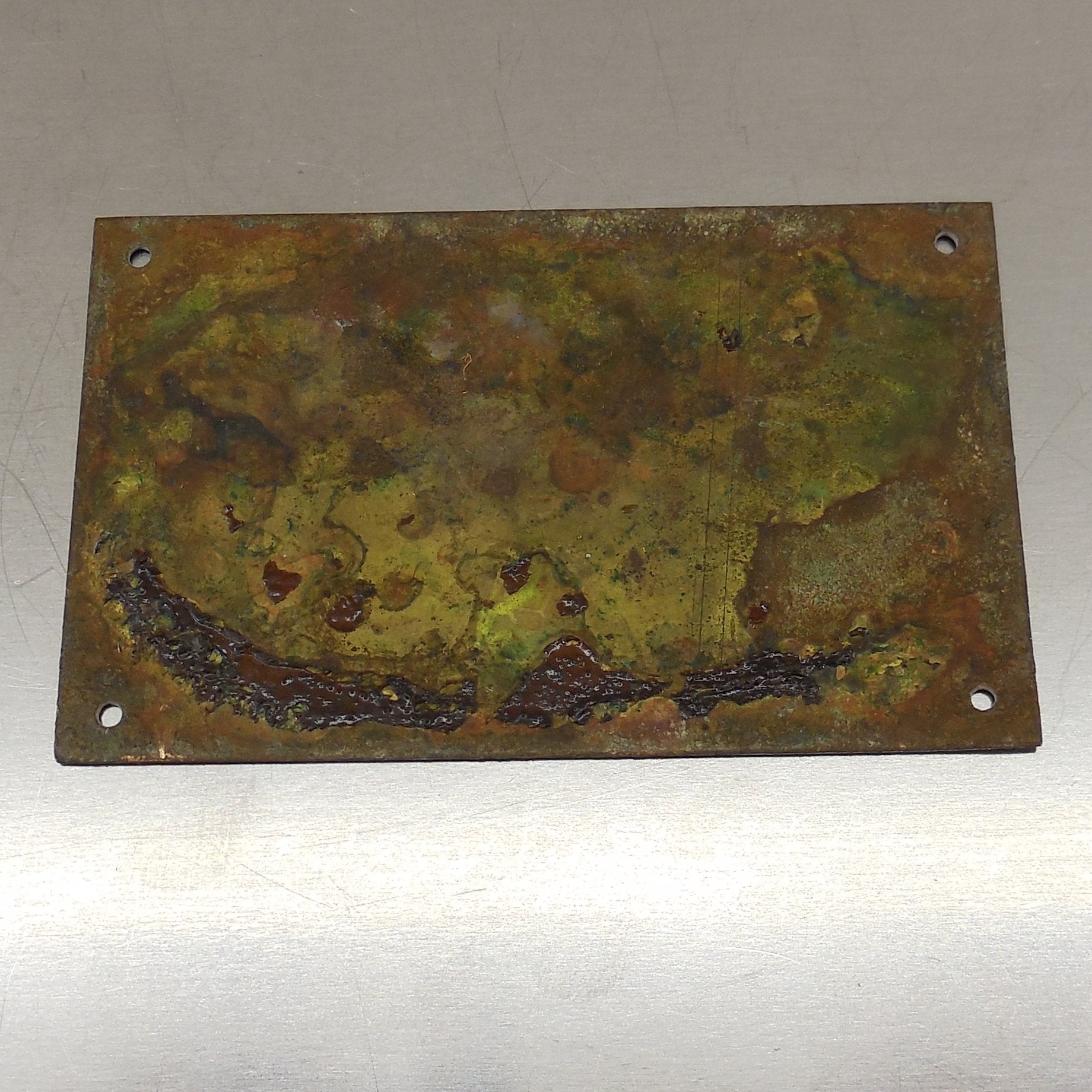 King's Cruiser Sweden NR 9 Sailboat Brass Name Tag Badge Plate Vintage Used