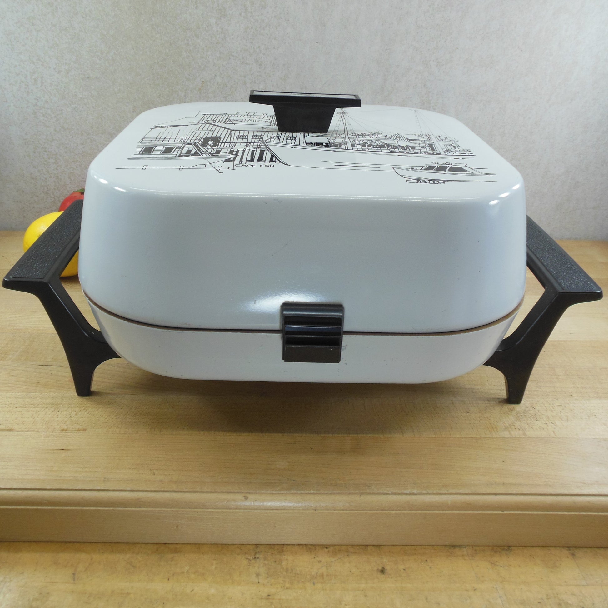 Sunbeam Vista USA Electric Fry Pan Skillet Cape Cod Lobster Cove Rare